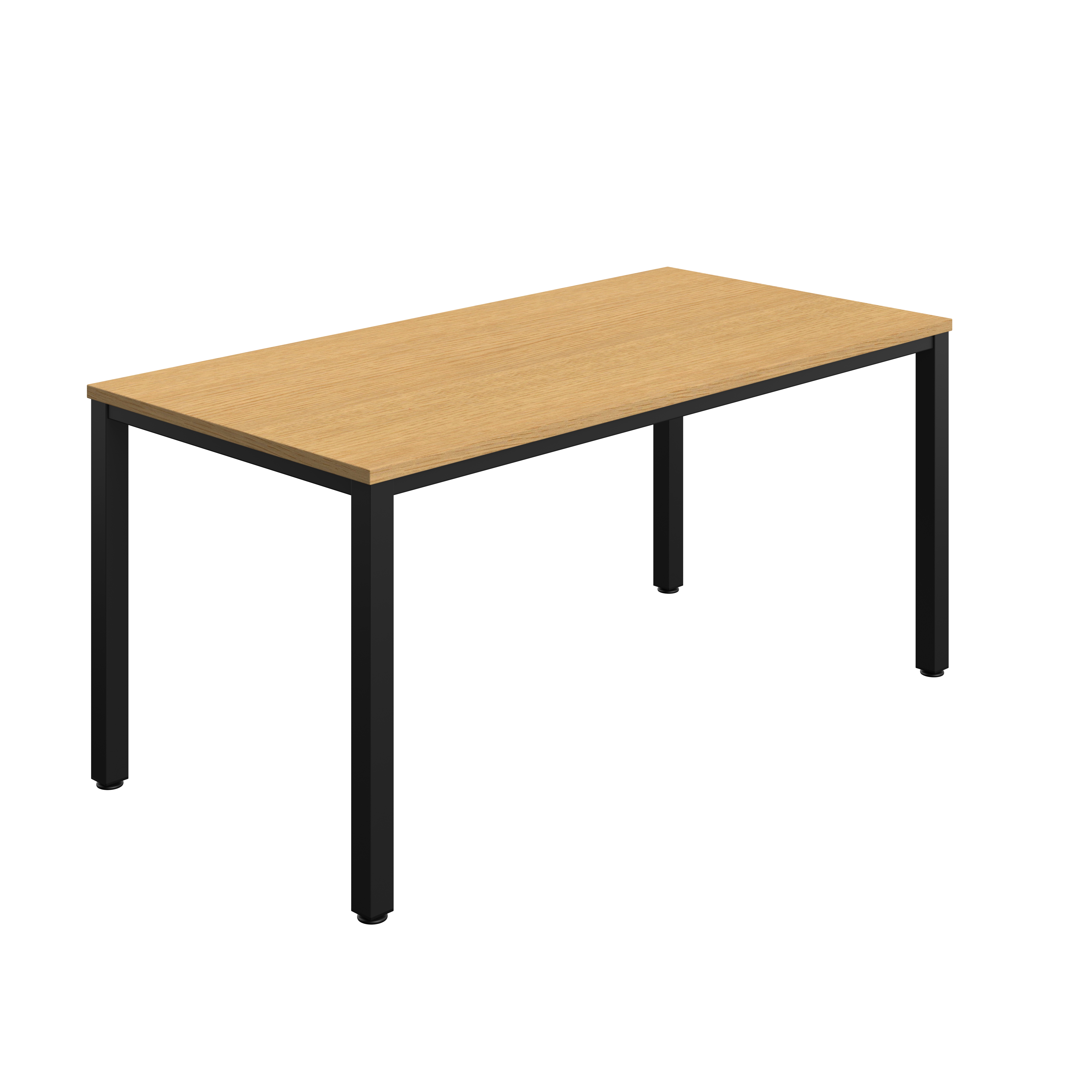 Fraction Infinity Rectangular Meeting Table (FSC) | 1600 X 800 | Sorano Oak/Black