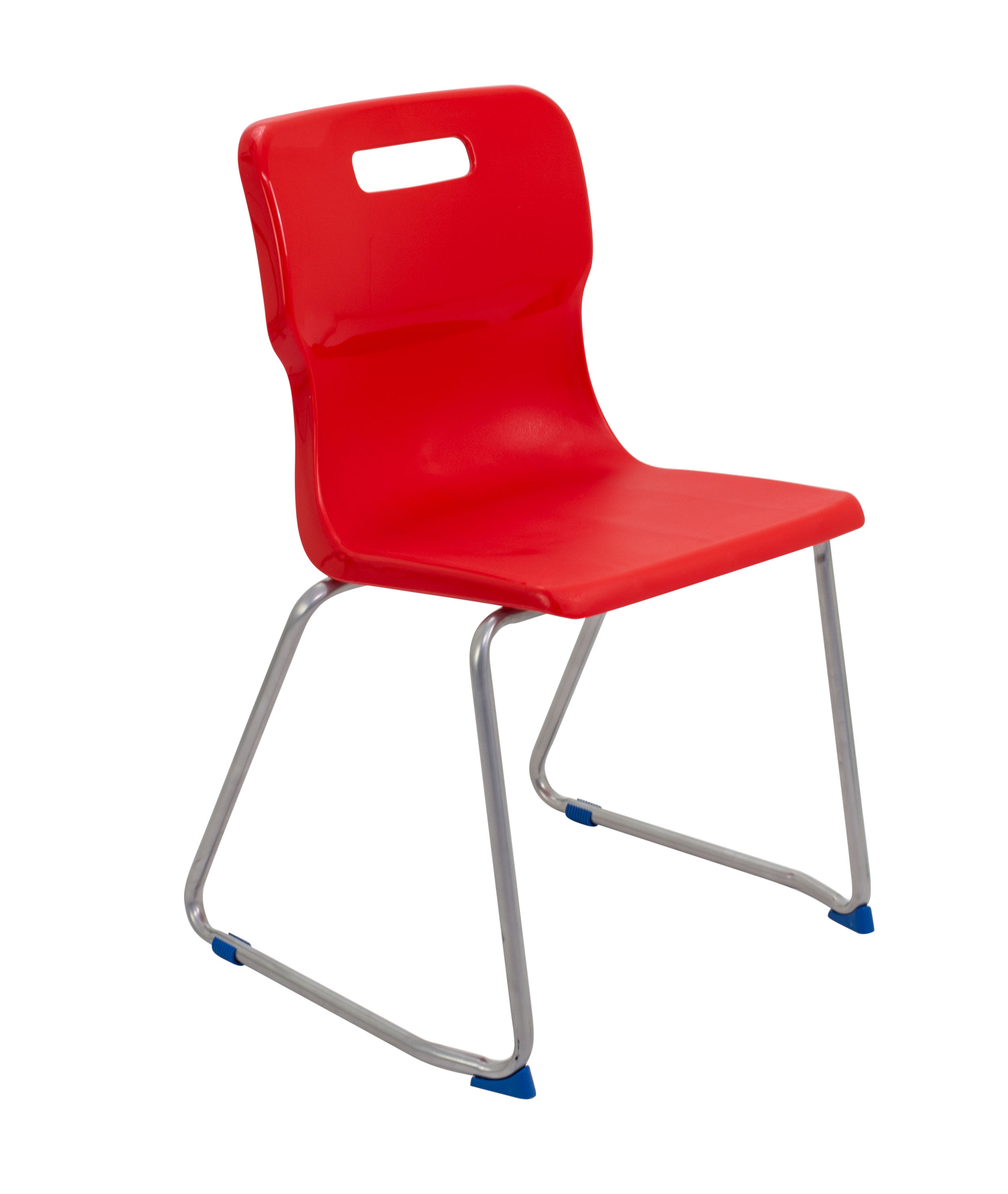 Titan+Skid+Base+Chair+Size+6+Red