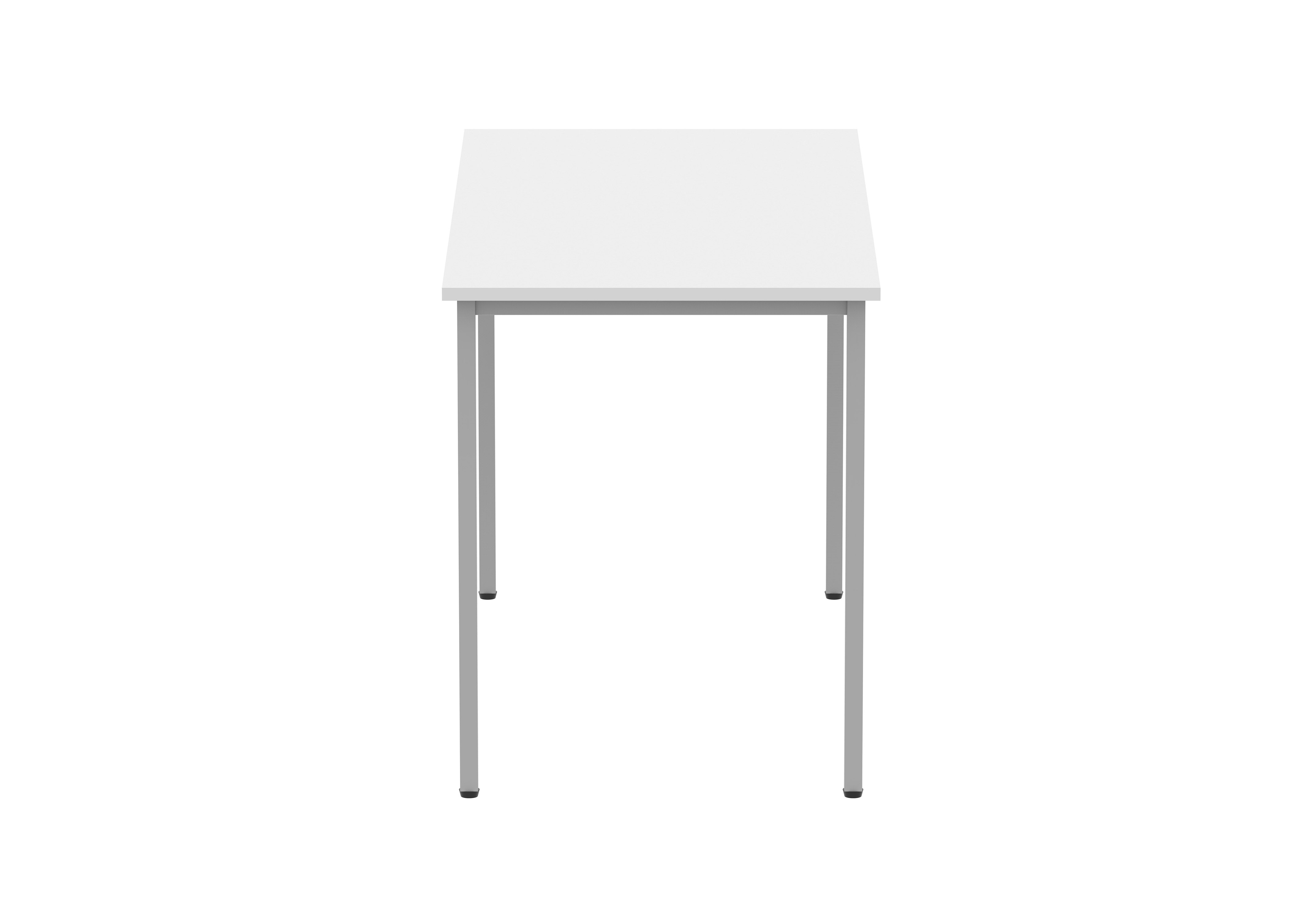 Office Rectangular Multi-Use Table (FSC) | 1200X600 | Arctic White/Silver thumbnail 3