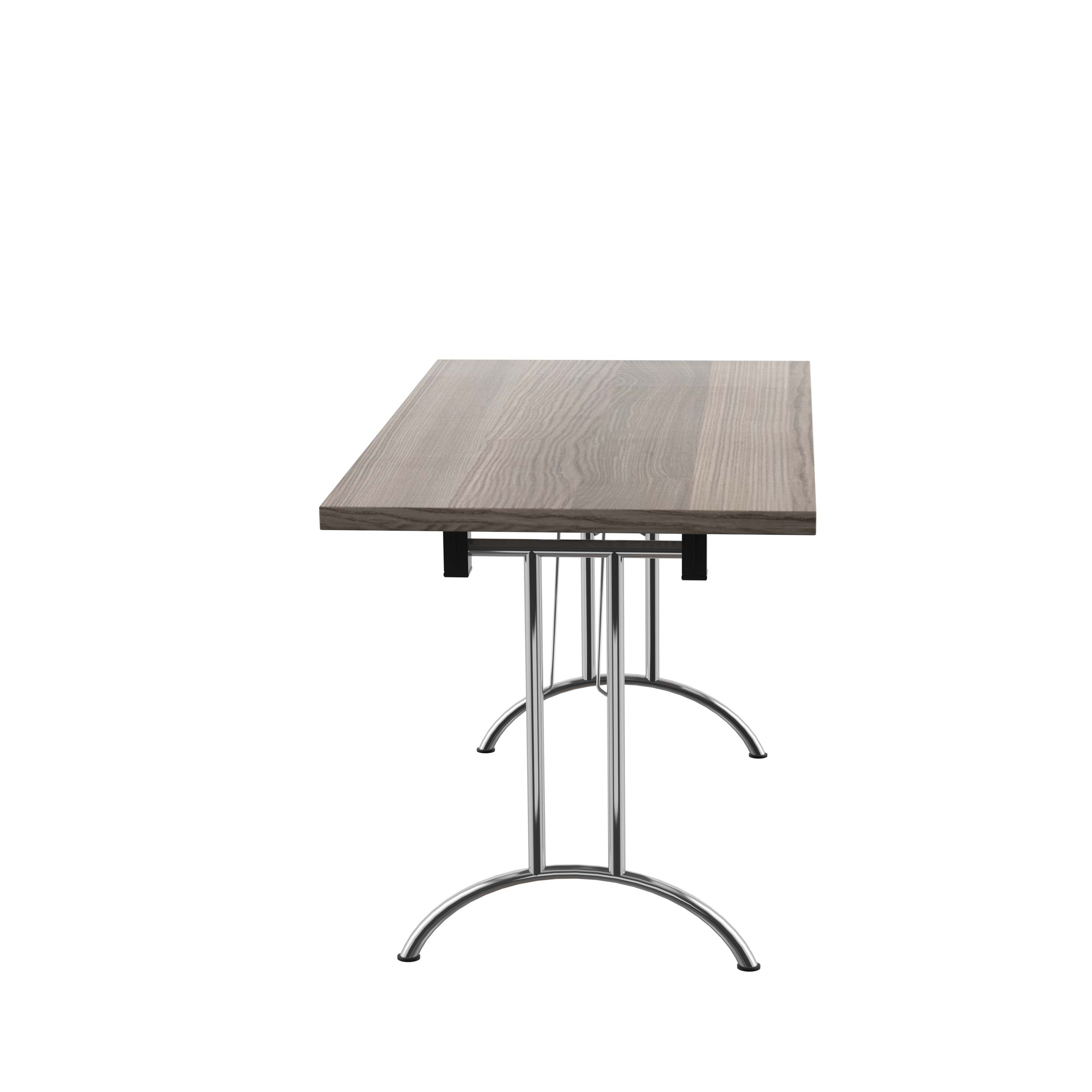 One Union Rectangular Folding Table (FSC) | 1200 X 700 | Grey Oak/Silver thumbnail 3