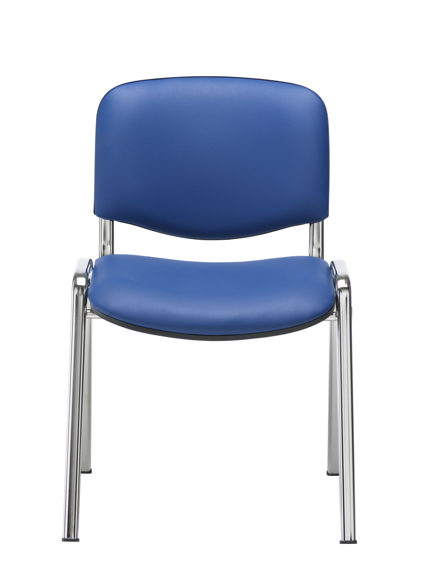 Club Chair with Chrome | Blue PU/Chrome thumbnail 2