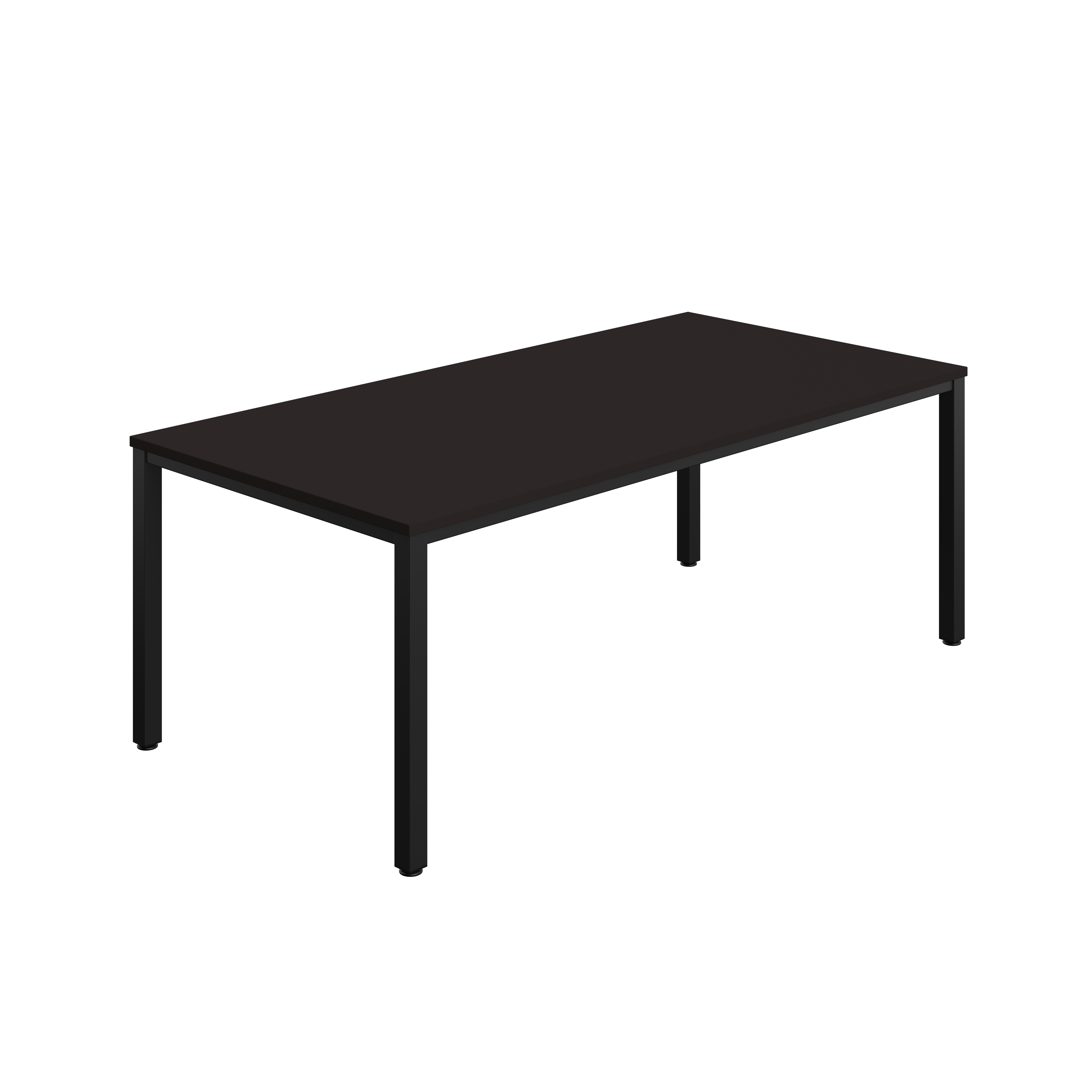 Fraction Infinity Rectangular Meeting Table (FSC) | 200 X 1000 | Anthracite/Black