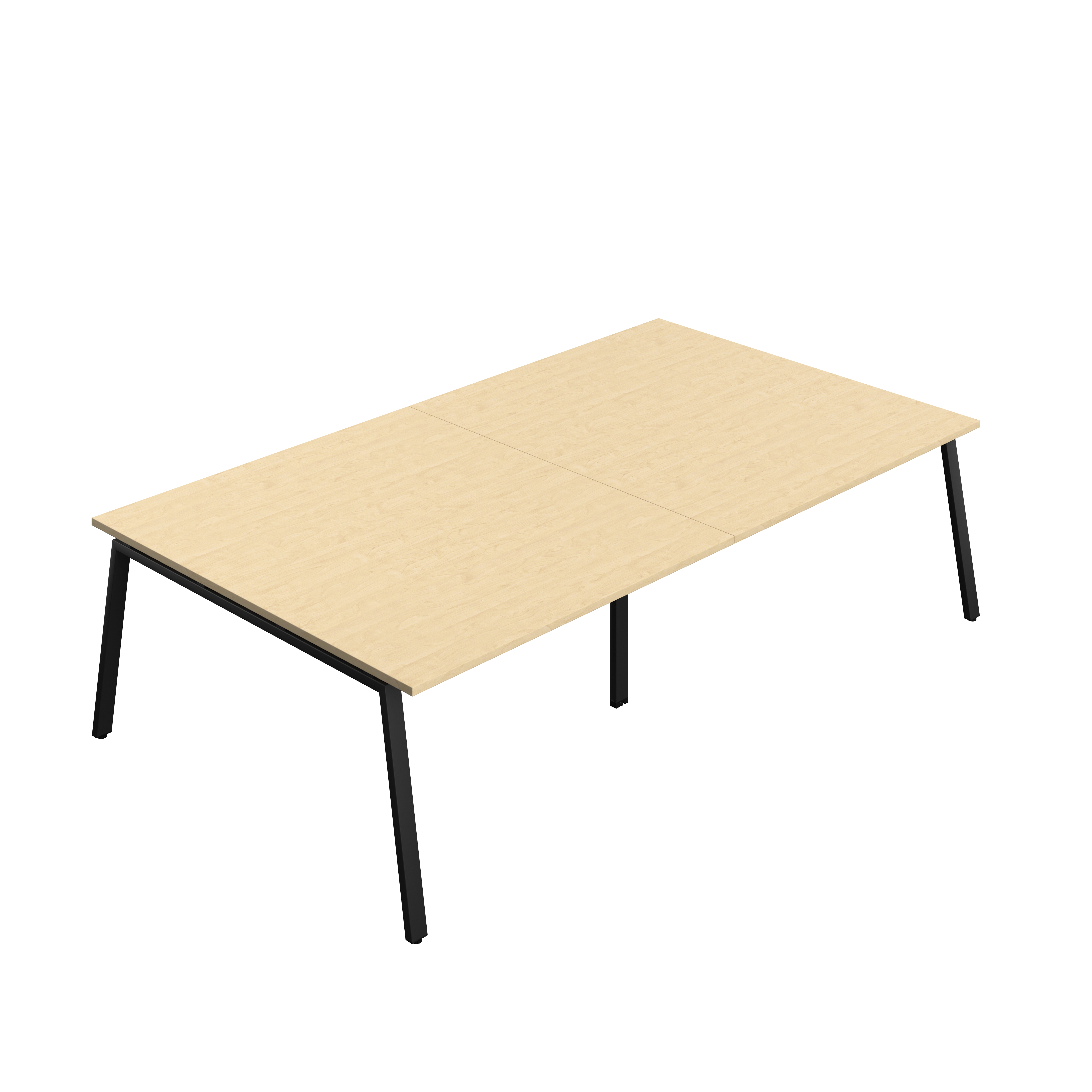 Synergy Meeting Table (FSC) : A-Frame Leg : 2800 | 1600 | Maple/Black