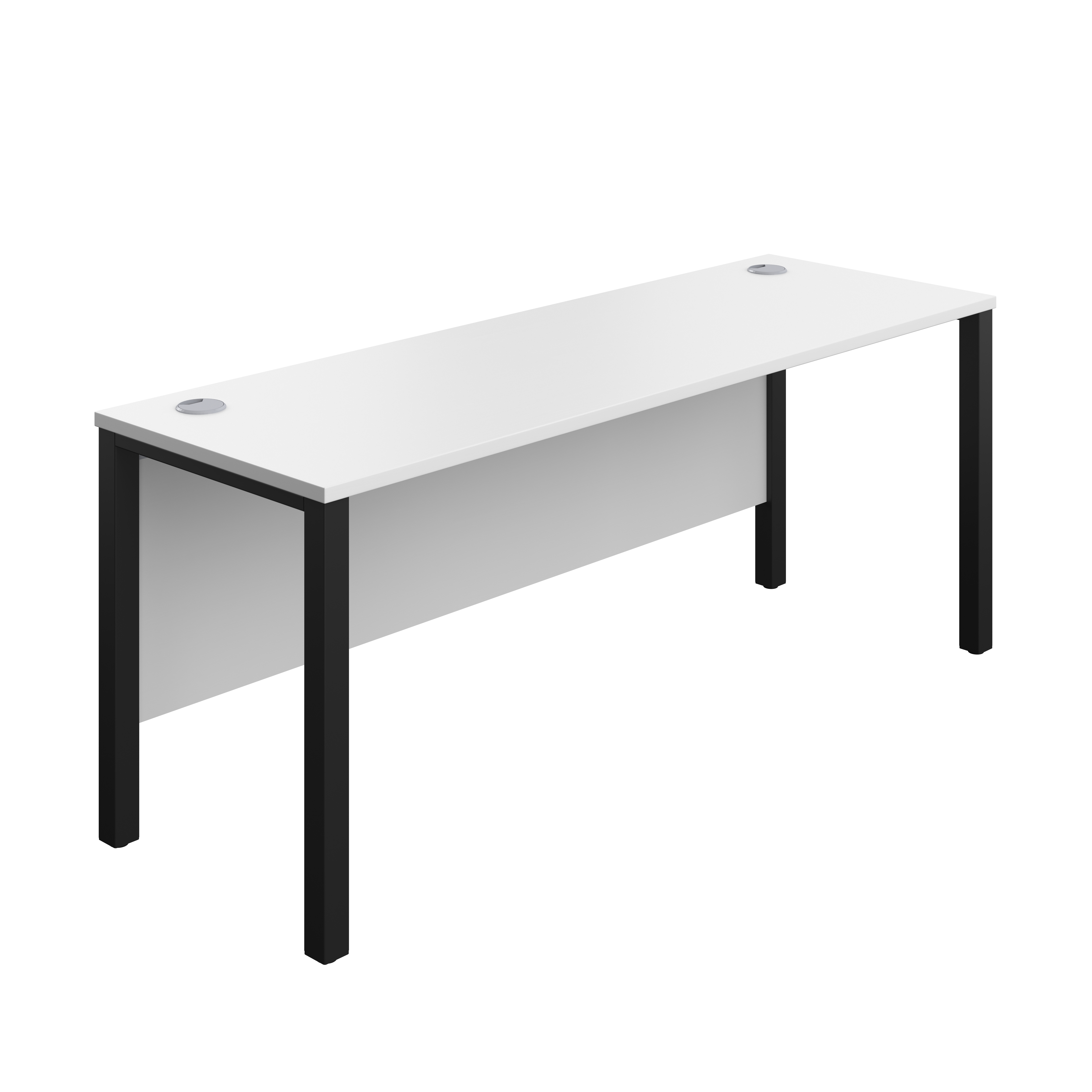 Goal Post Rectangular Desk (FSC) | 1800X600 | White/Black