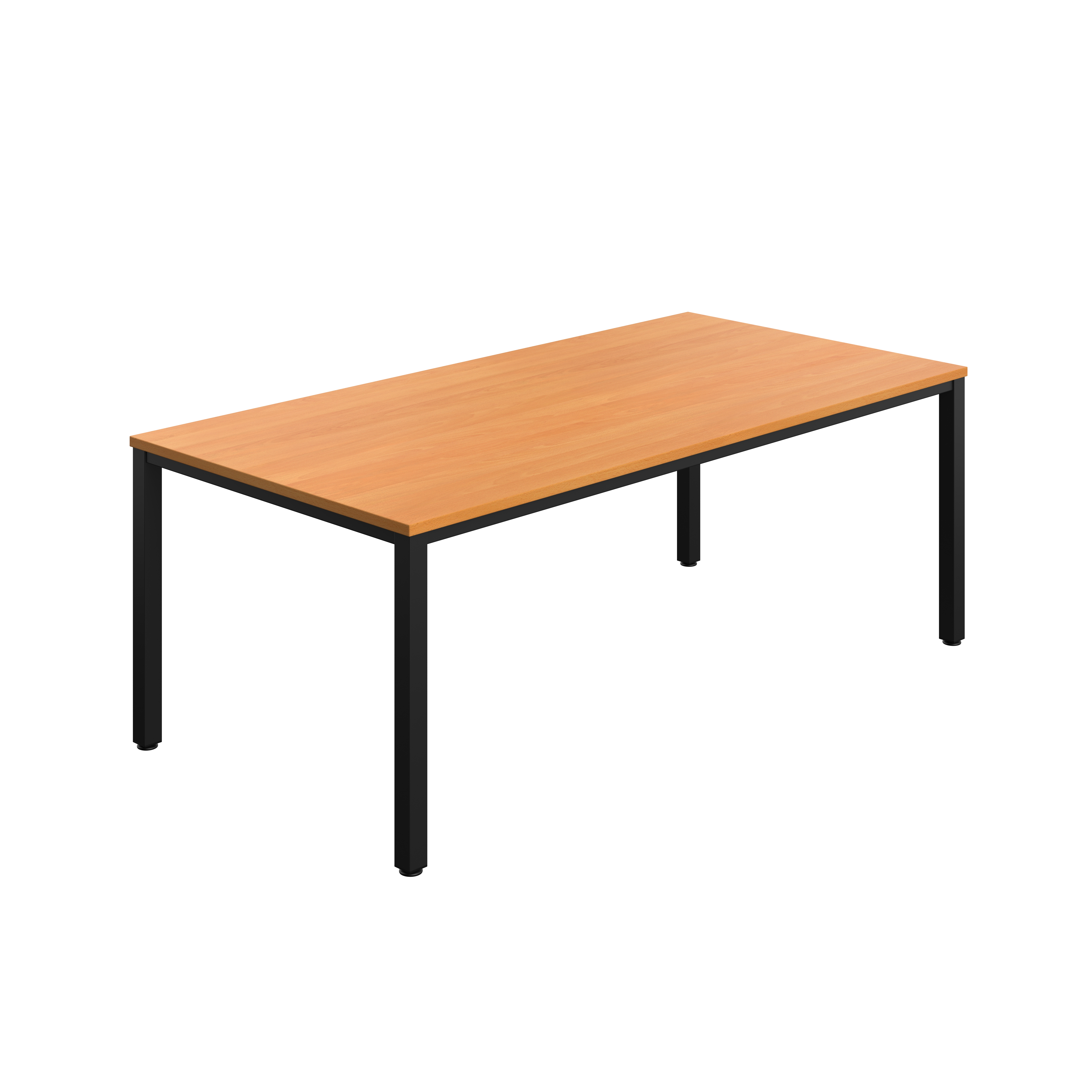 Fraction Infinity Rectangular Meeting Table (FSC) | 200 X 1000 | Beech/Black
