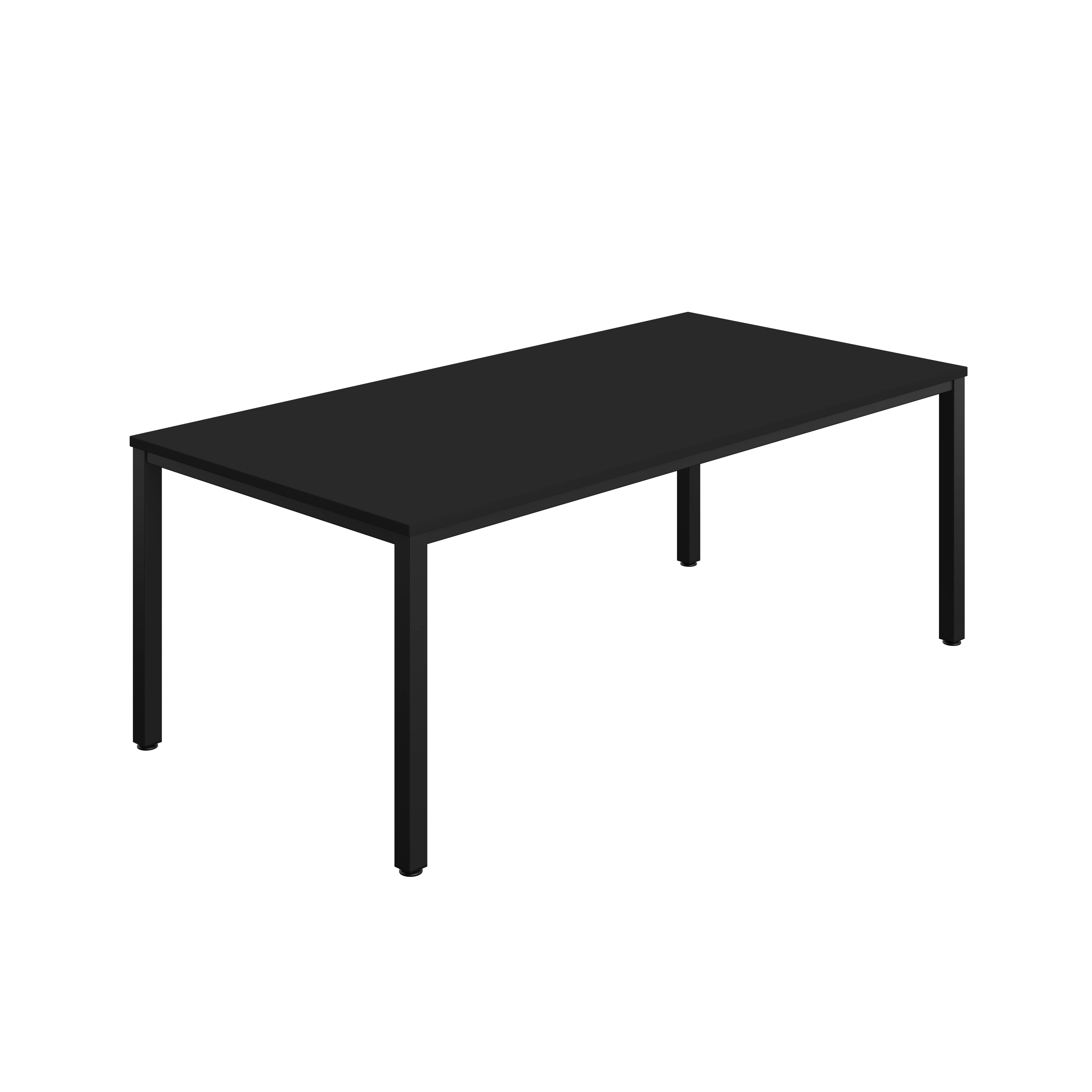 Fraction Infinity Rectangular Meeting Table (FSC) | 200 X 1000 | Black/Black