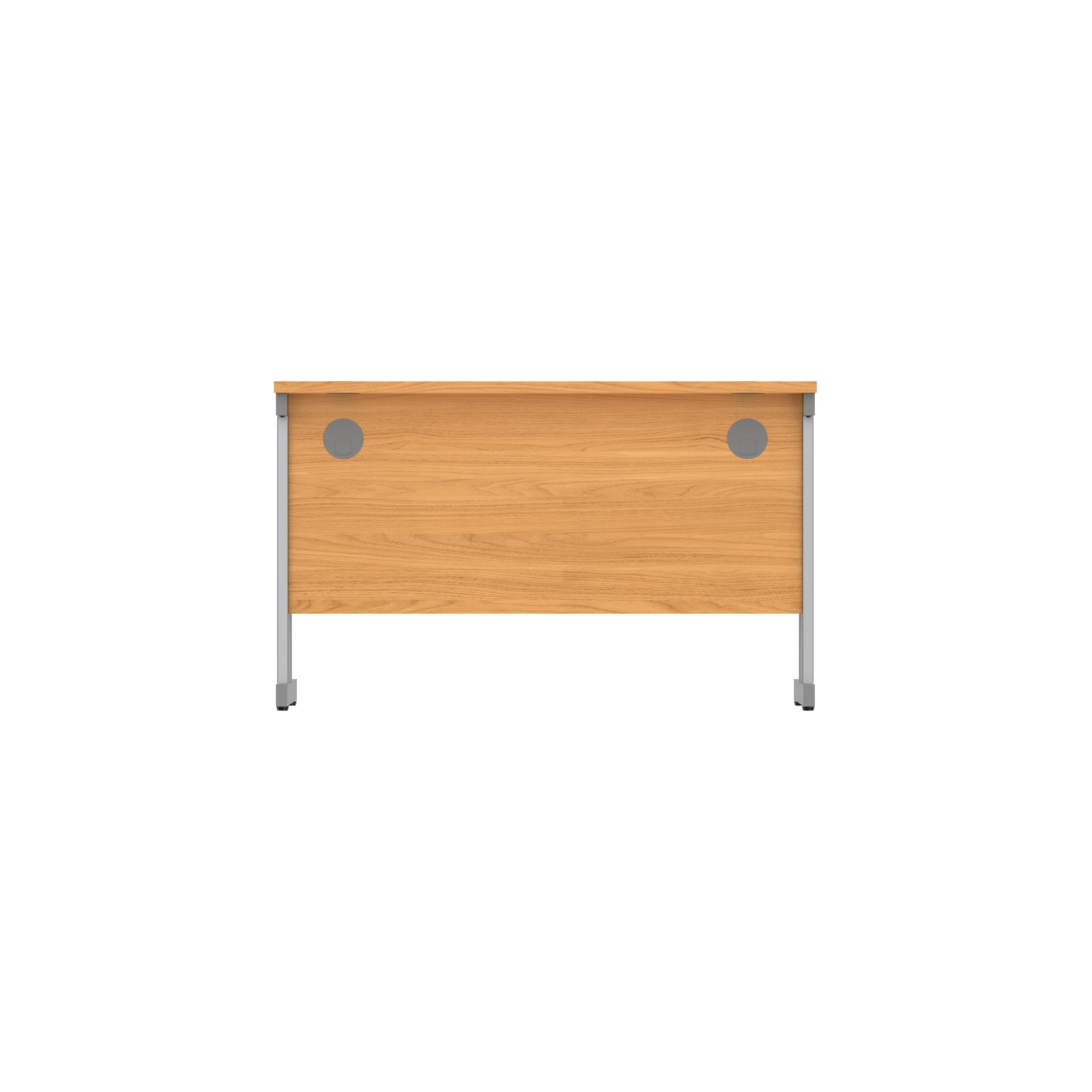 Office Rectangular Desk with Steel Double Upright Cantilever Frame (FSC) | 1200X600 | Norwegian Beech/Graphite thumbnail 5