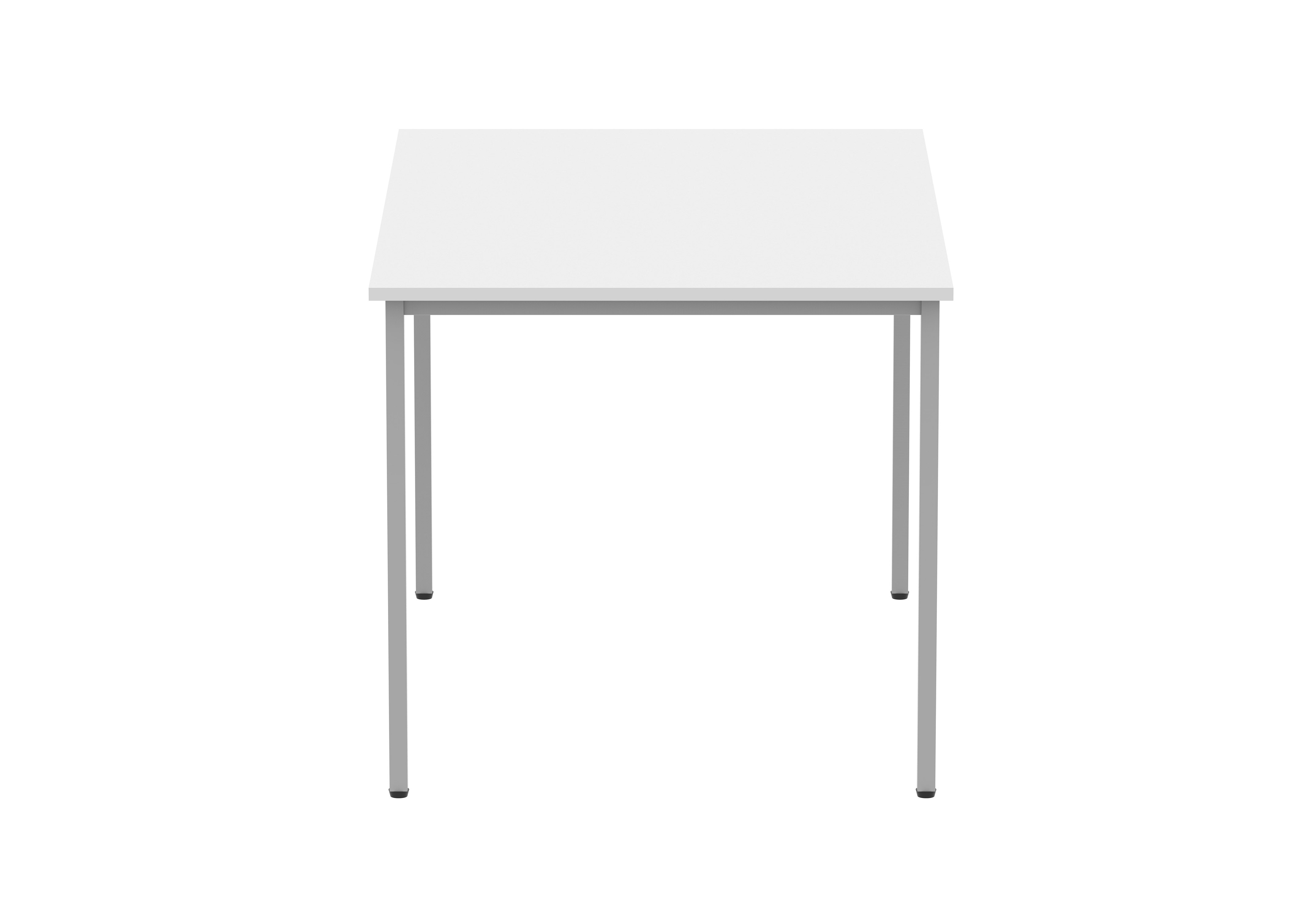 Office Rectangular Multi-Use Table (FSC) | 1200X800 | Arctic White/Silver thumbnail 4