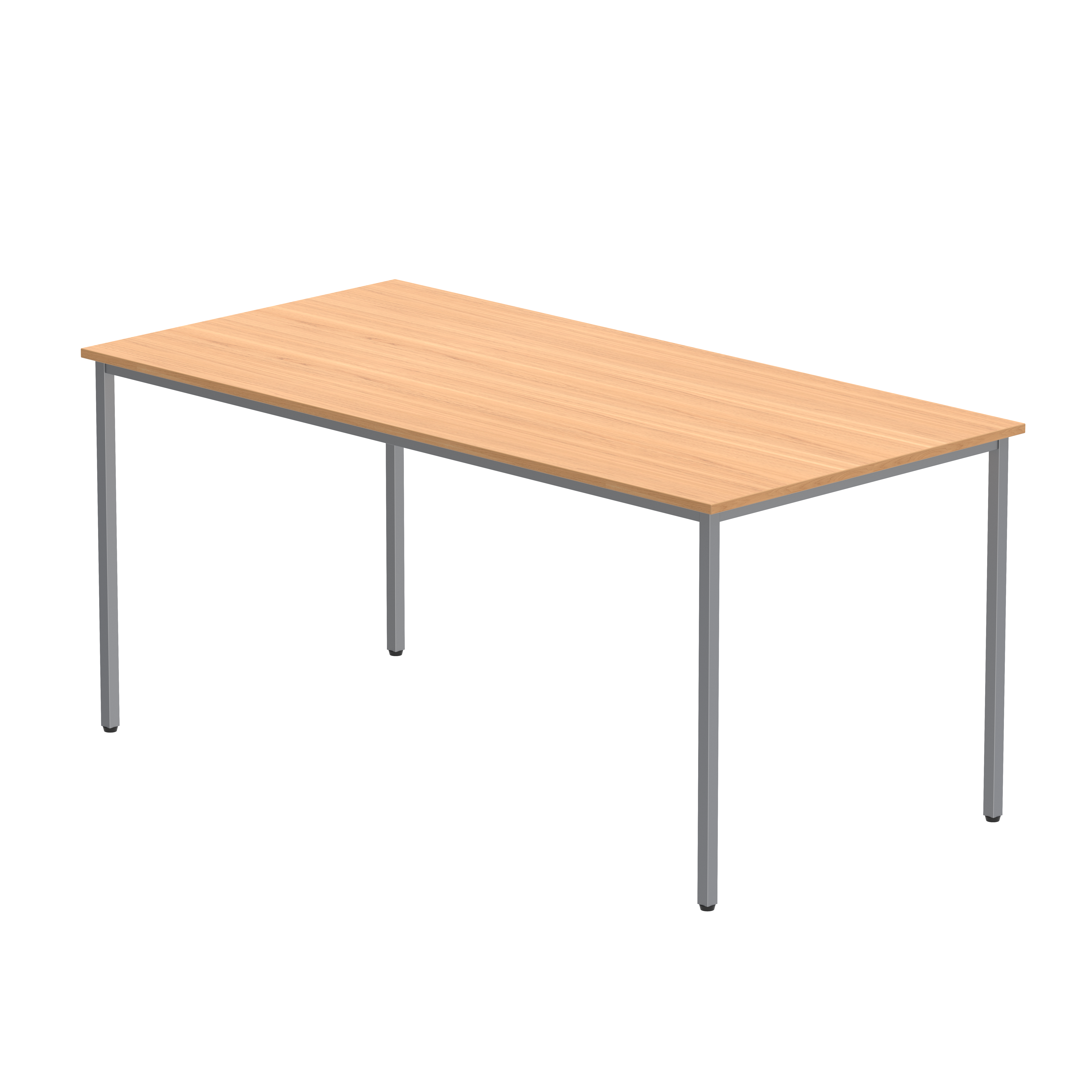 Office Rectangular Multi-Use Table (FSC) | 1600X800 | Norwegian Beech/Silver thumbnail 2
