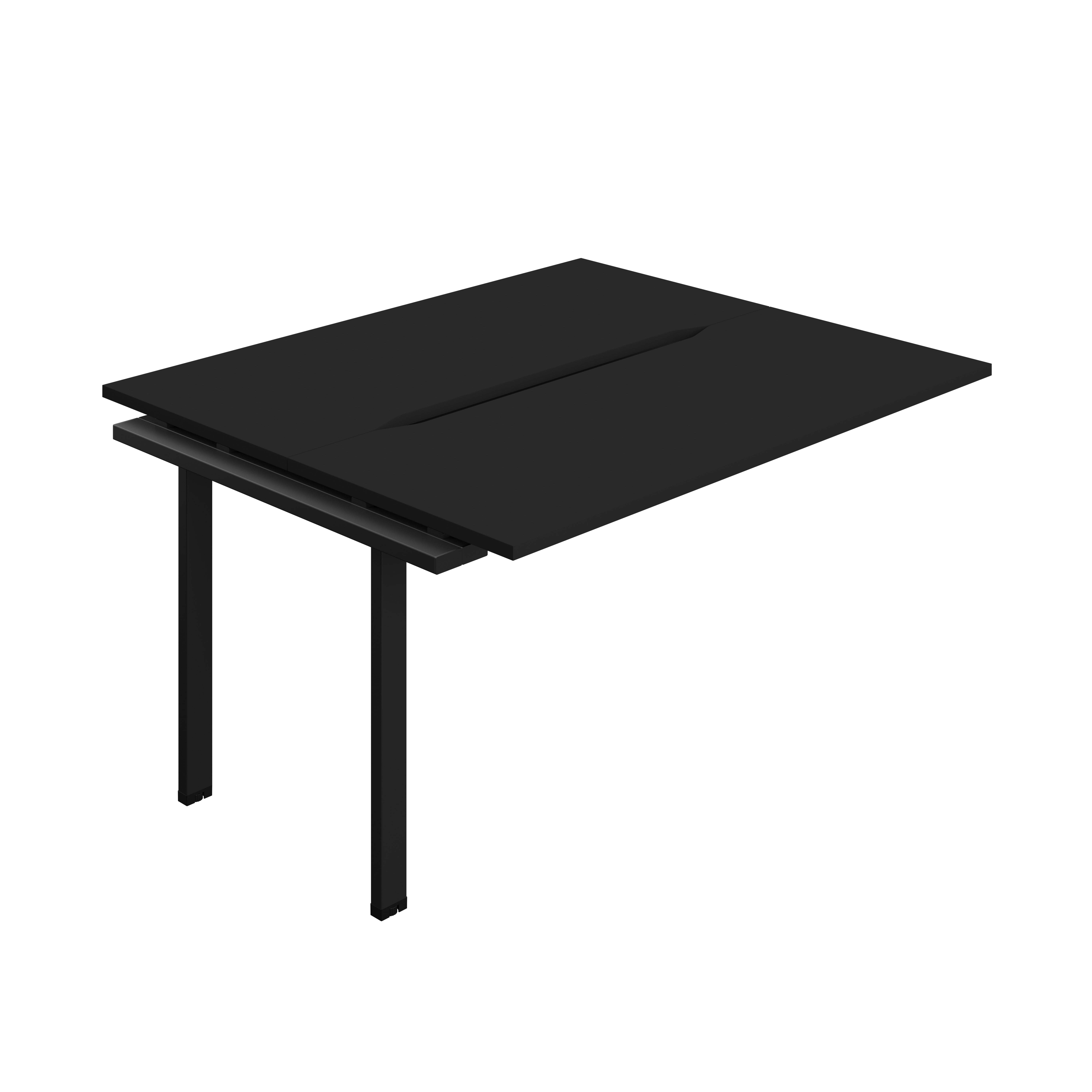 Synergy Bench Extension with Cut Out: 2 Person (FSC) : 1400 | 700 | Black/Black