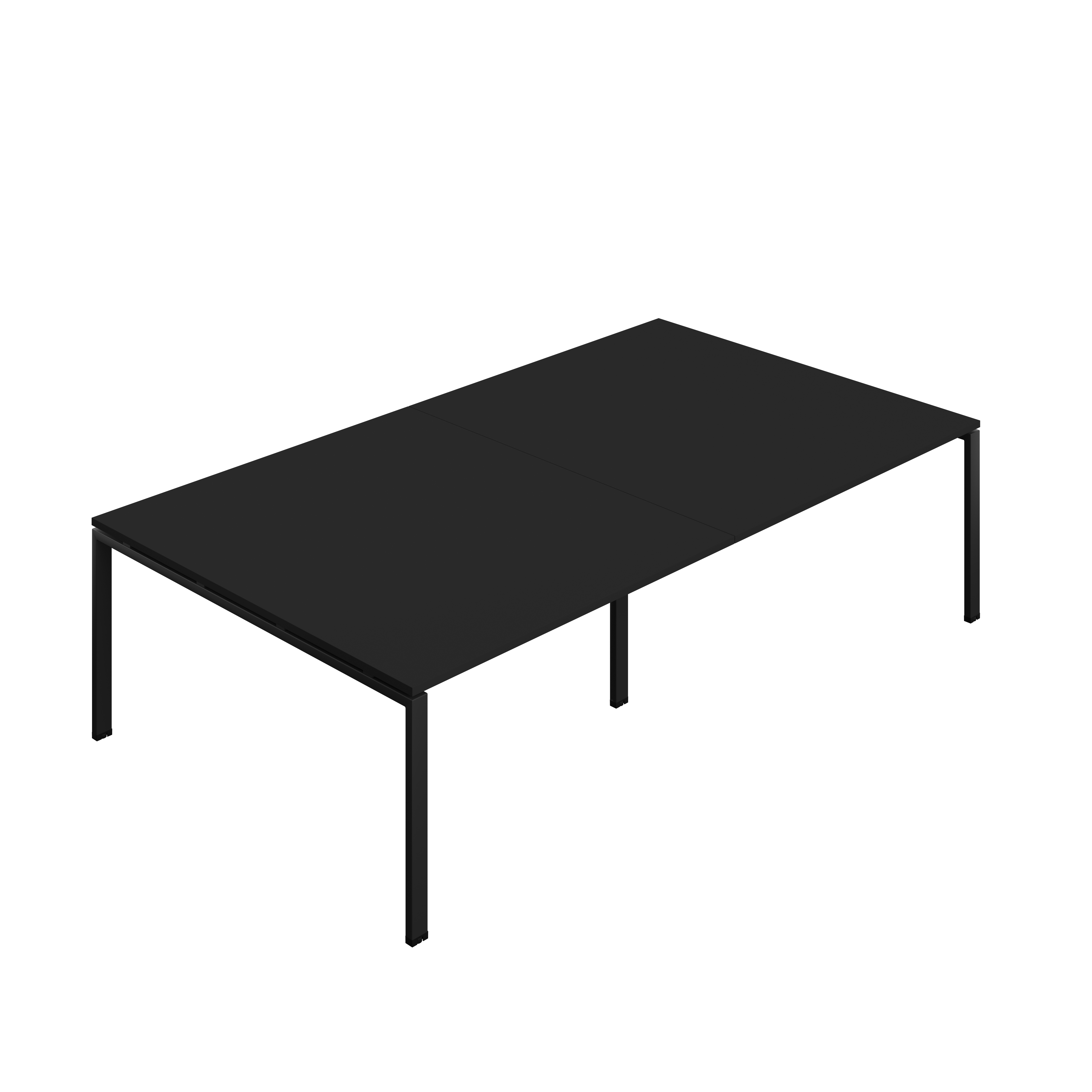 Synergy Meeting Table (FSC) : Goal Post Leg : 2800 | 1600 | Black/Black