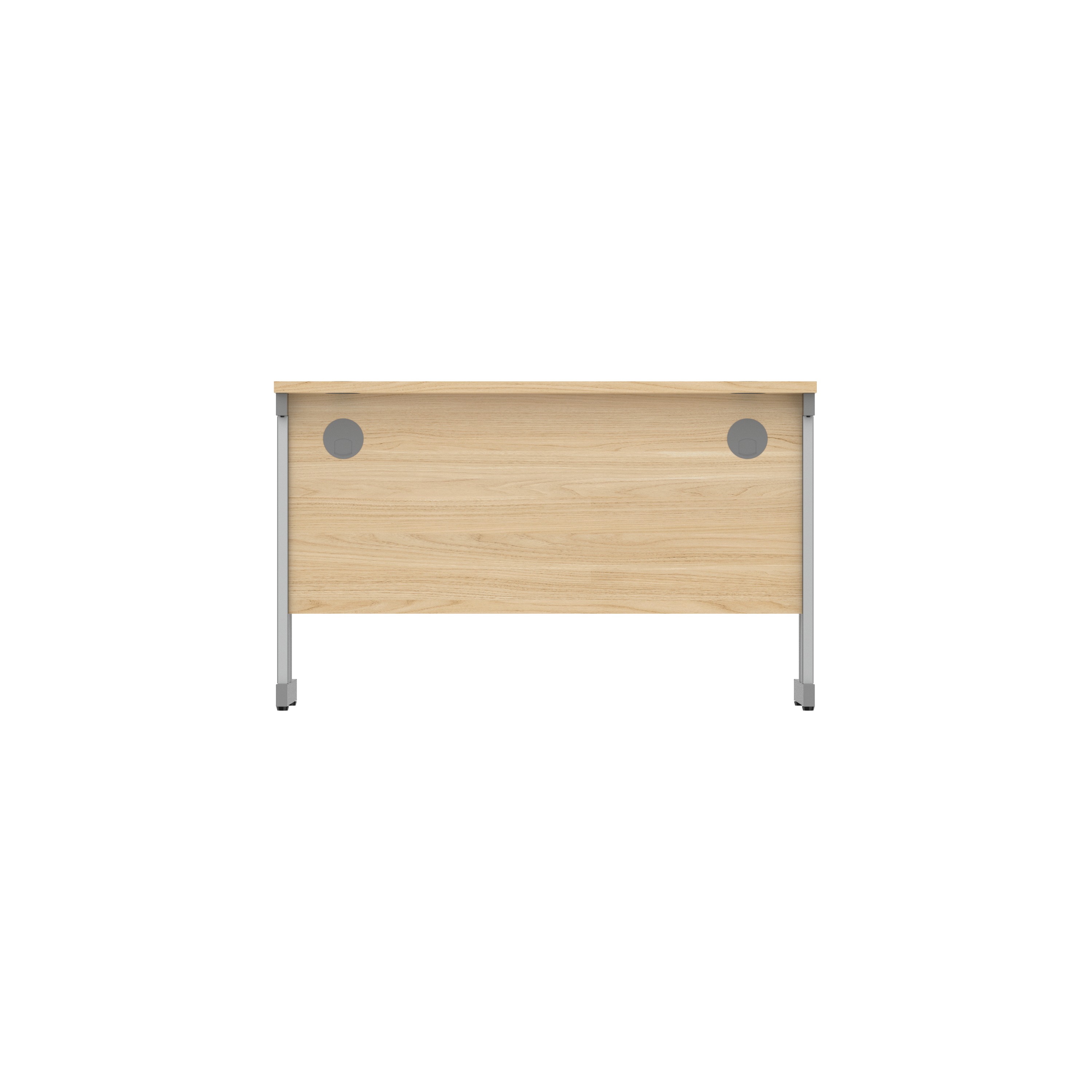Office Rectangular Desk with Steel Double Upright Cantilever Frame (FSC) | 1200X600 | Canadian Oak/Graphite thumbnail 5