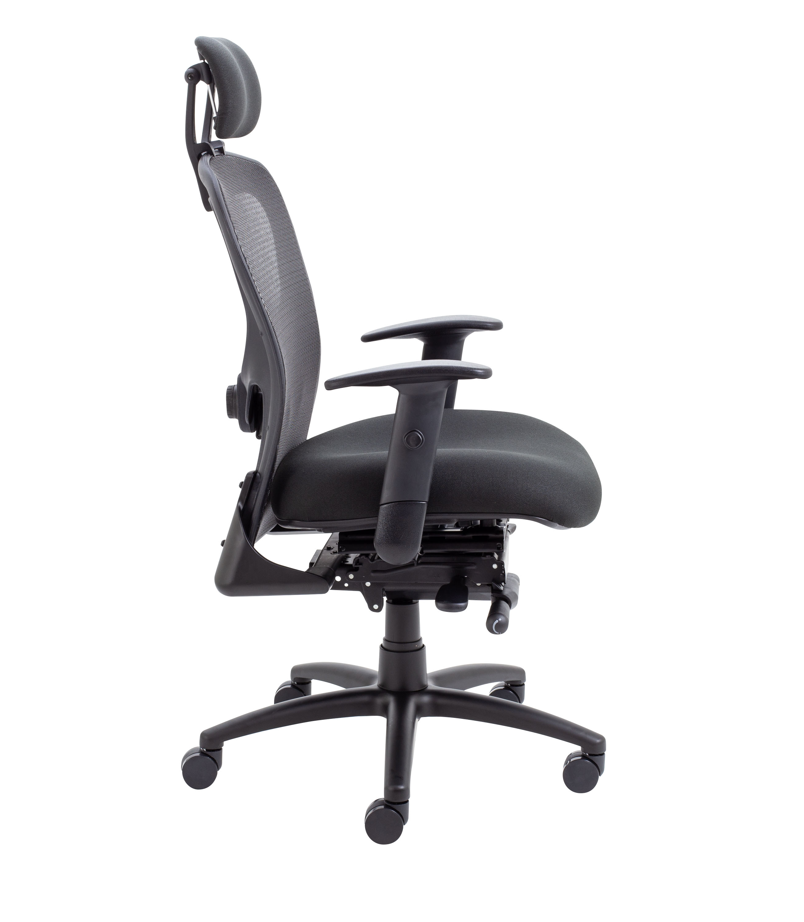 Strata High-Back Task Chair with Seat Slide | Black thumbnail 3