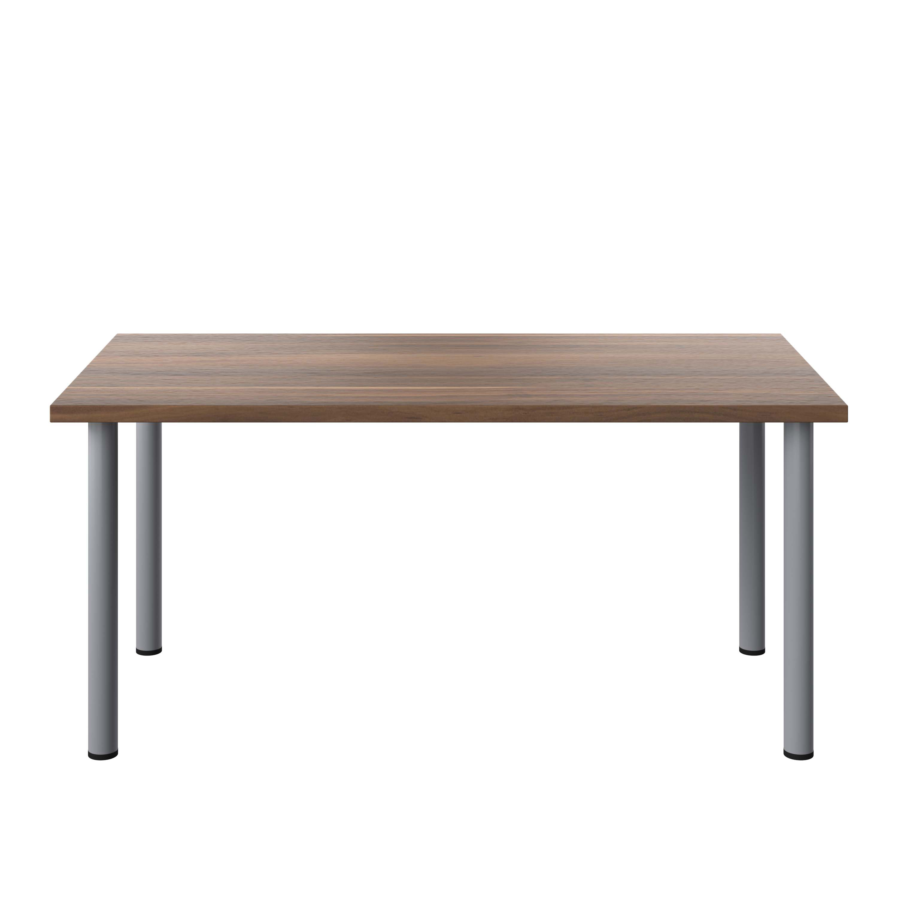 One Fraction Plus Rectangular Meeting Table (FSC) | 1600X800 | Dark Walnut/Silver thumbnail 2