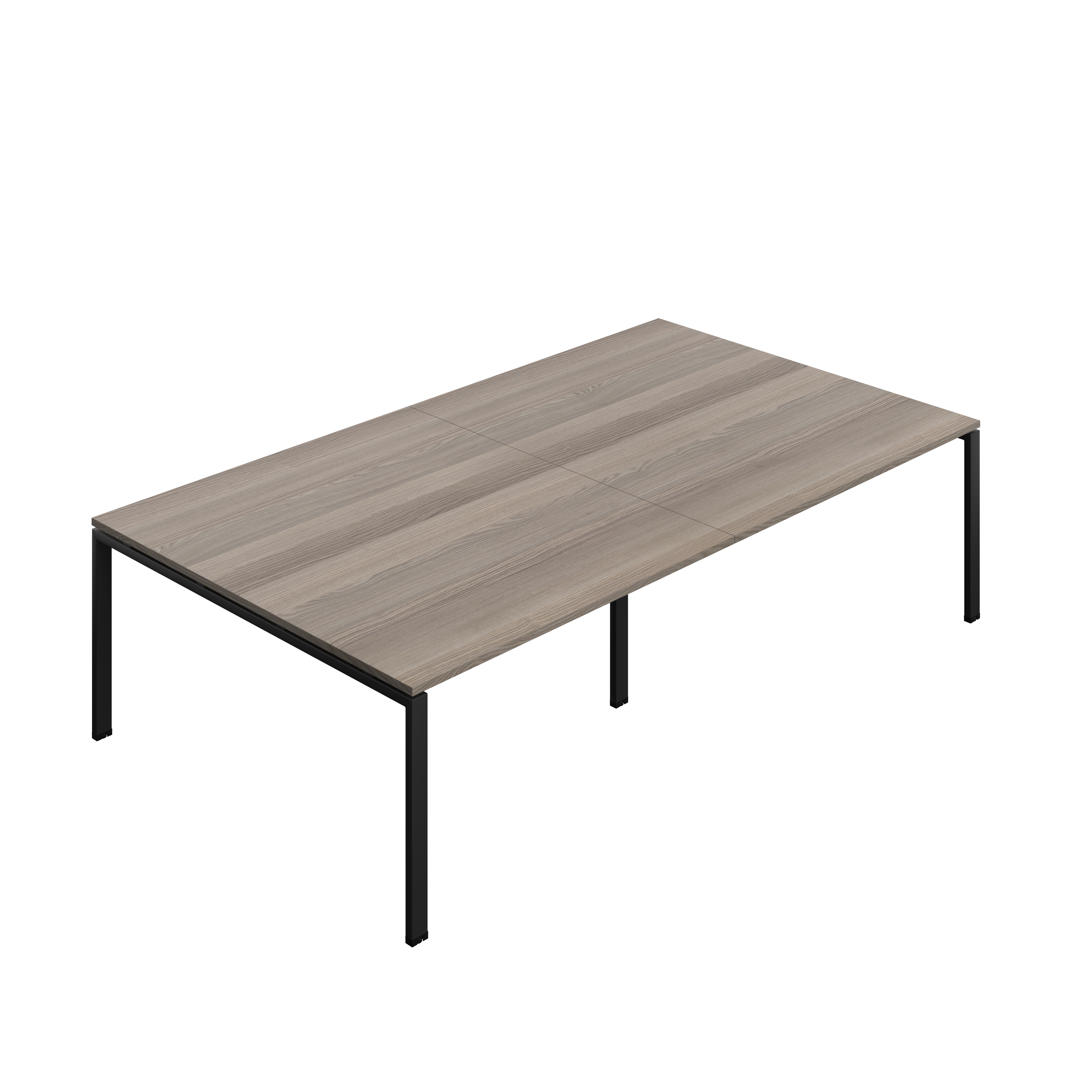Synergy Meeting Table (FSC) : Goal Post Leg : 2800 | 1600 | Grey Oak/Black