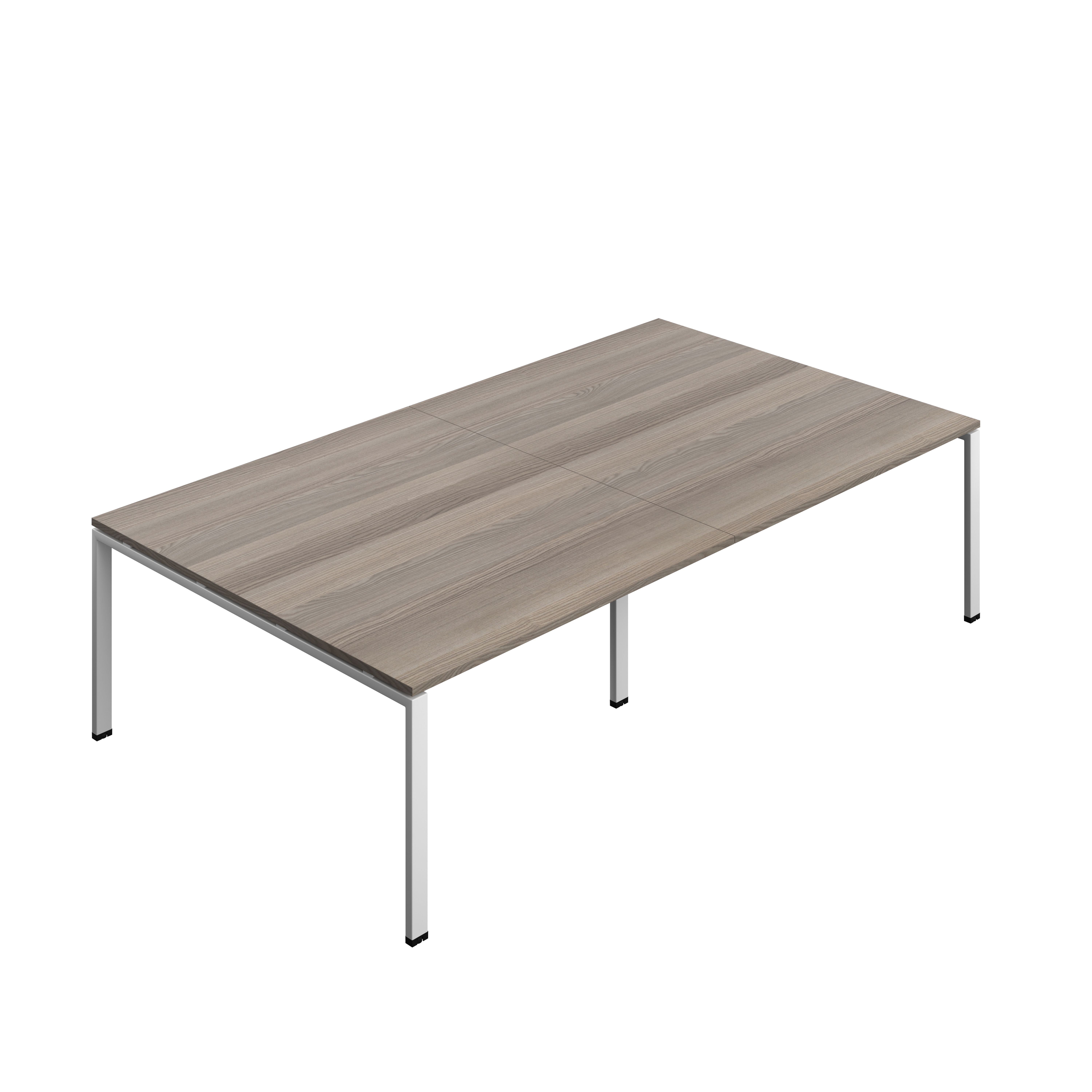 Synergy Meeting Table (FSC) : Goal Post Leg : 2800 | 1600 | Grey Oak/Silver