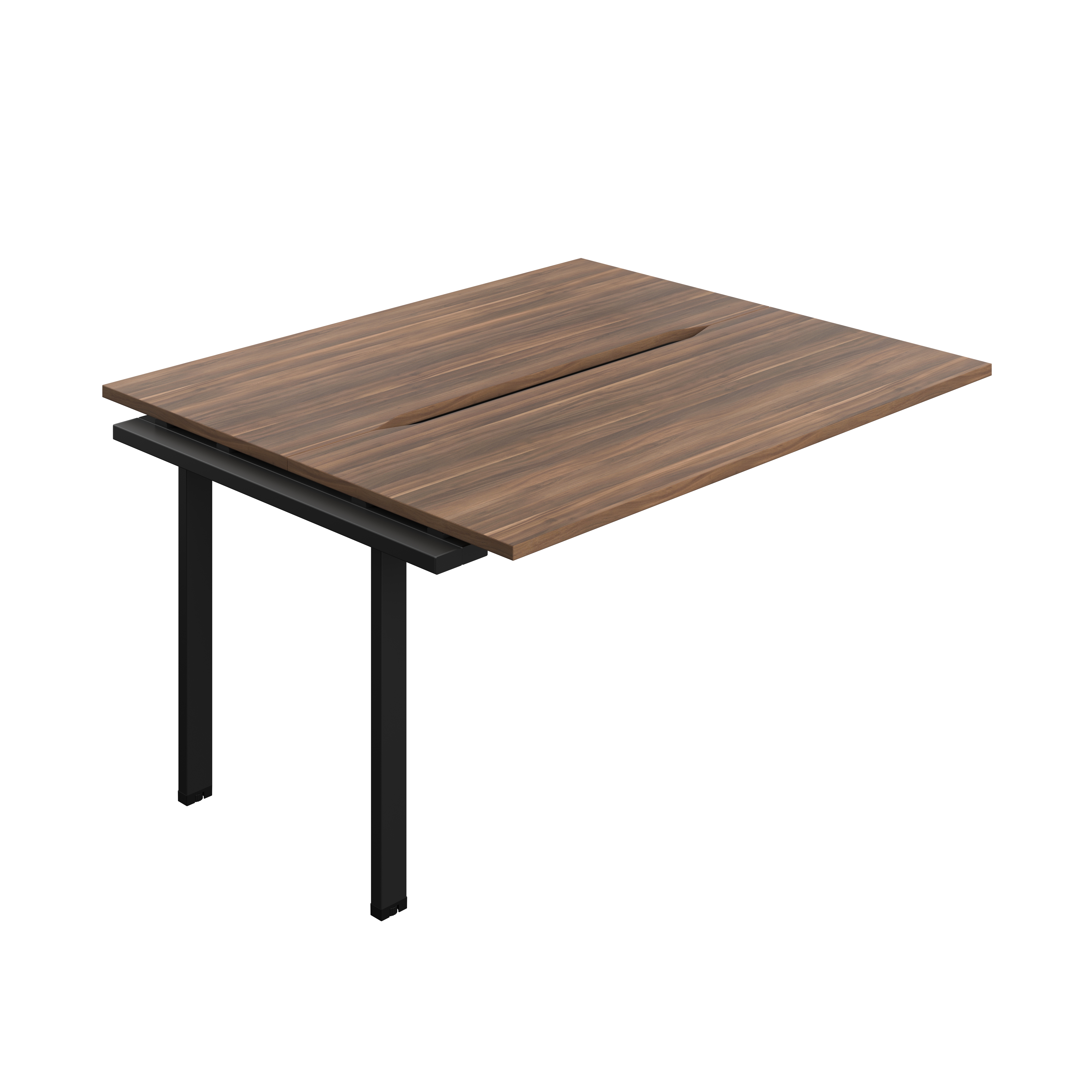 Synergy Bench Extension with Cut Out: 2 Person (FSC) : 1400 | 700 | Dark Walnut/Black