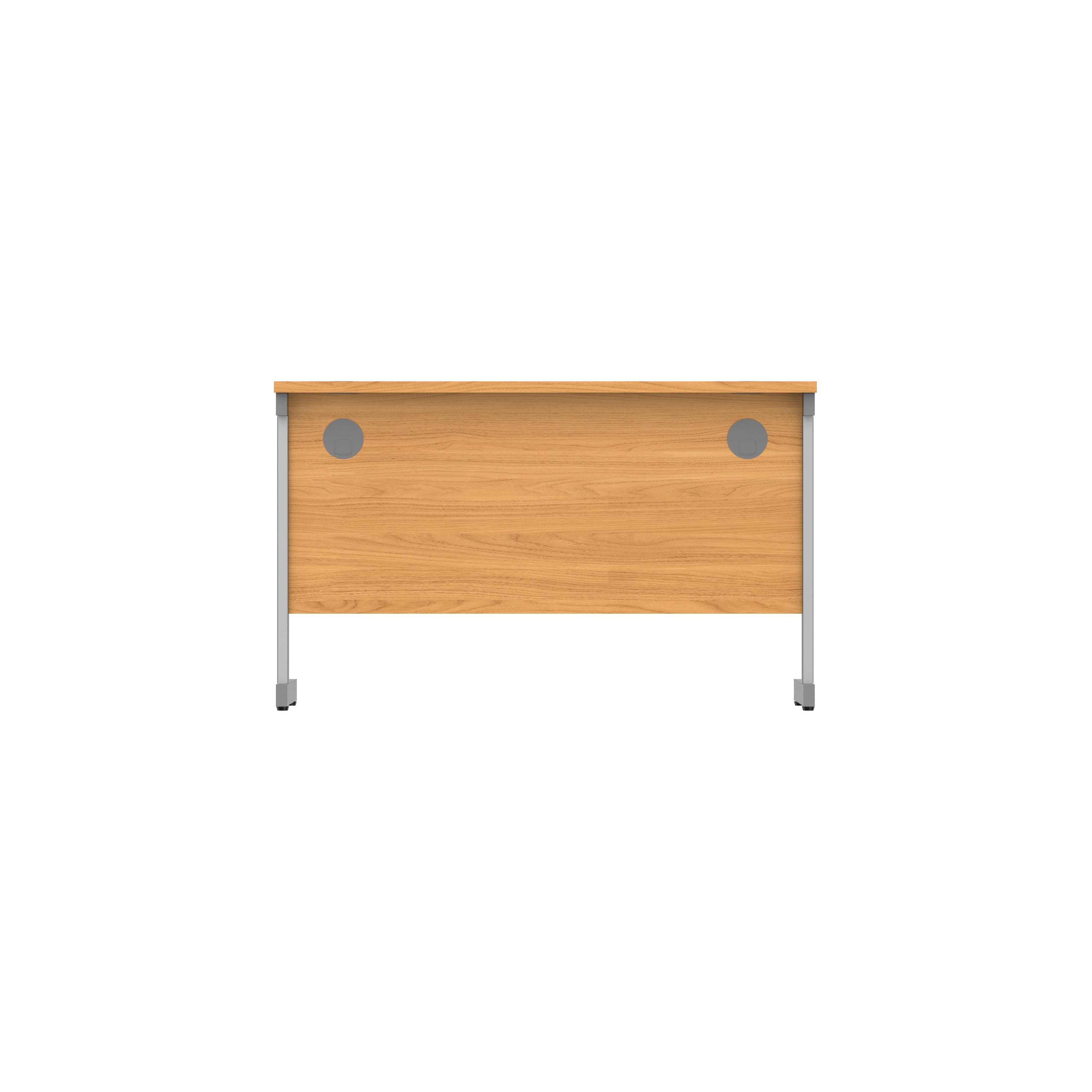 Office Rectangular Desk with Steel Single Upright Cantilever Frame (FSC) | 1200X600 | Norwegian Beech/Graphite thumbnail 5