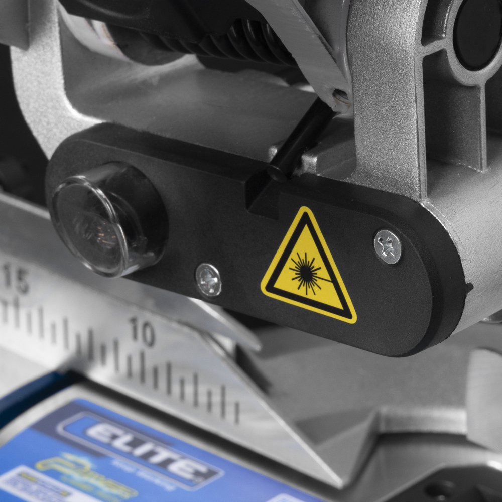 Sierra ingletadora / acolilladora telescópica.