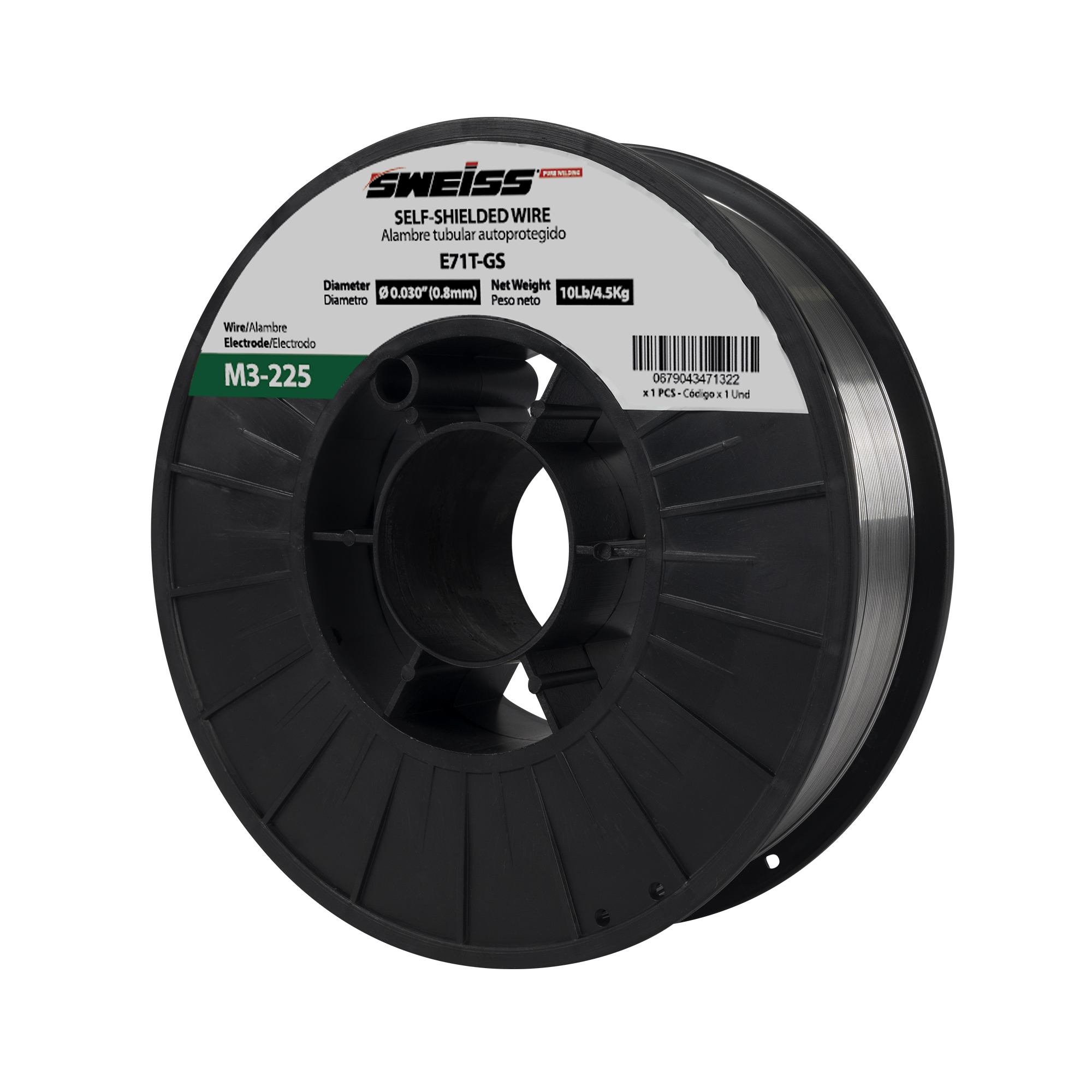 Rollo soldadura tubular autoprotegida 0.030” (0.8mm)