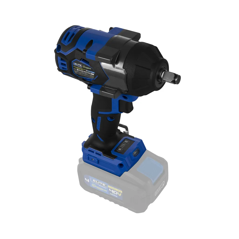 LLAVE DE IMPACTO INALÁMBRICA 1/2” SIN ESCOBILLAS BTM (BRUSHLESS TECH MOTOR) (NO INCLUYE BATERÍA NI CARGADOR)