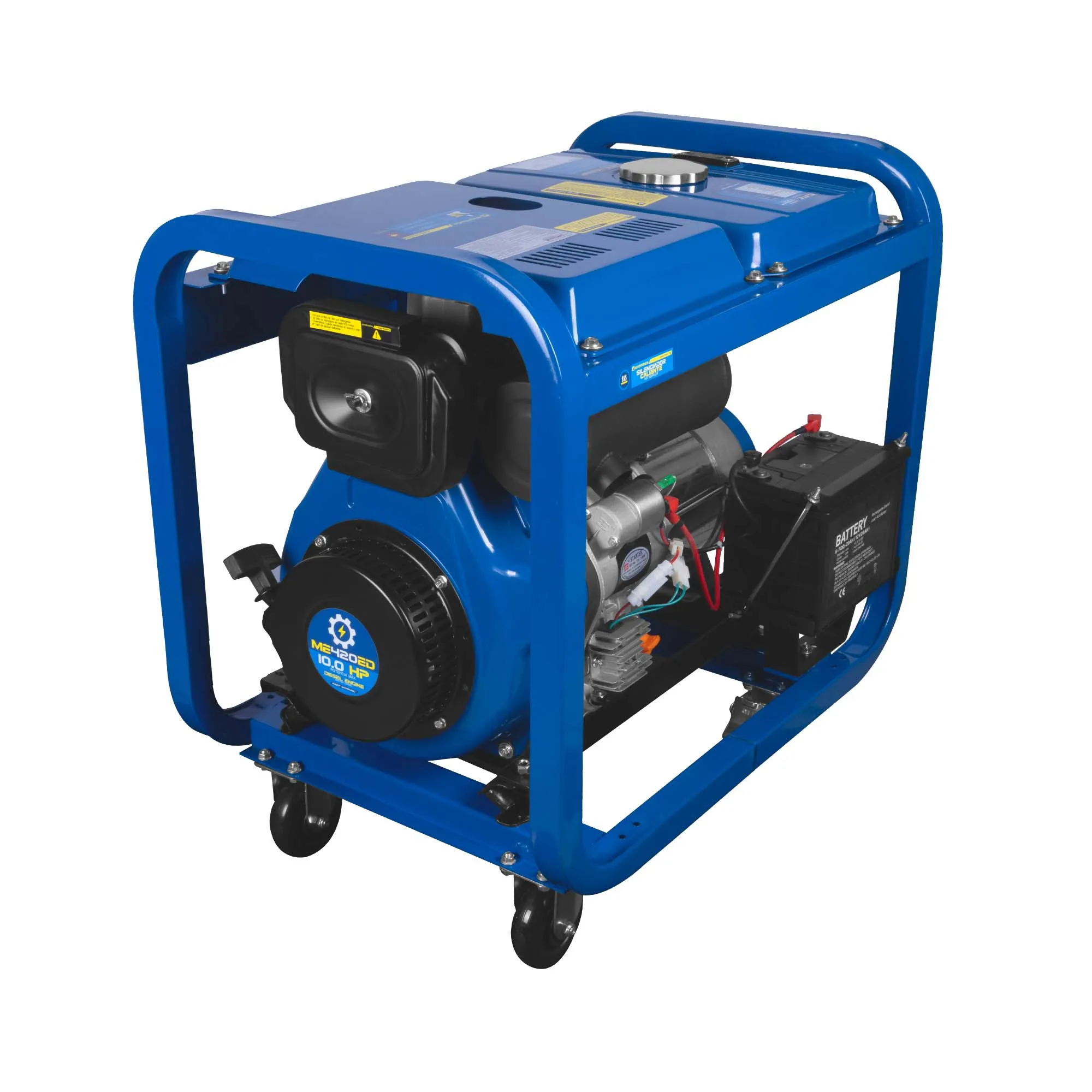 GENERADOR DIESEL ABIERTO 6.000W 120V-240V 60HZ ENCENDIDO ELÉCTRICO CON LLAVE Y MANUAL