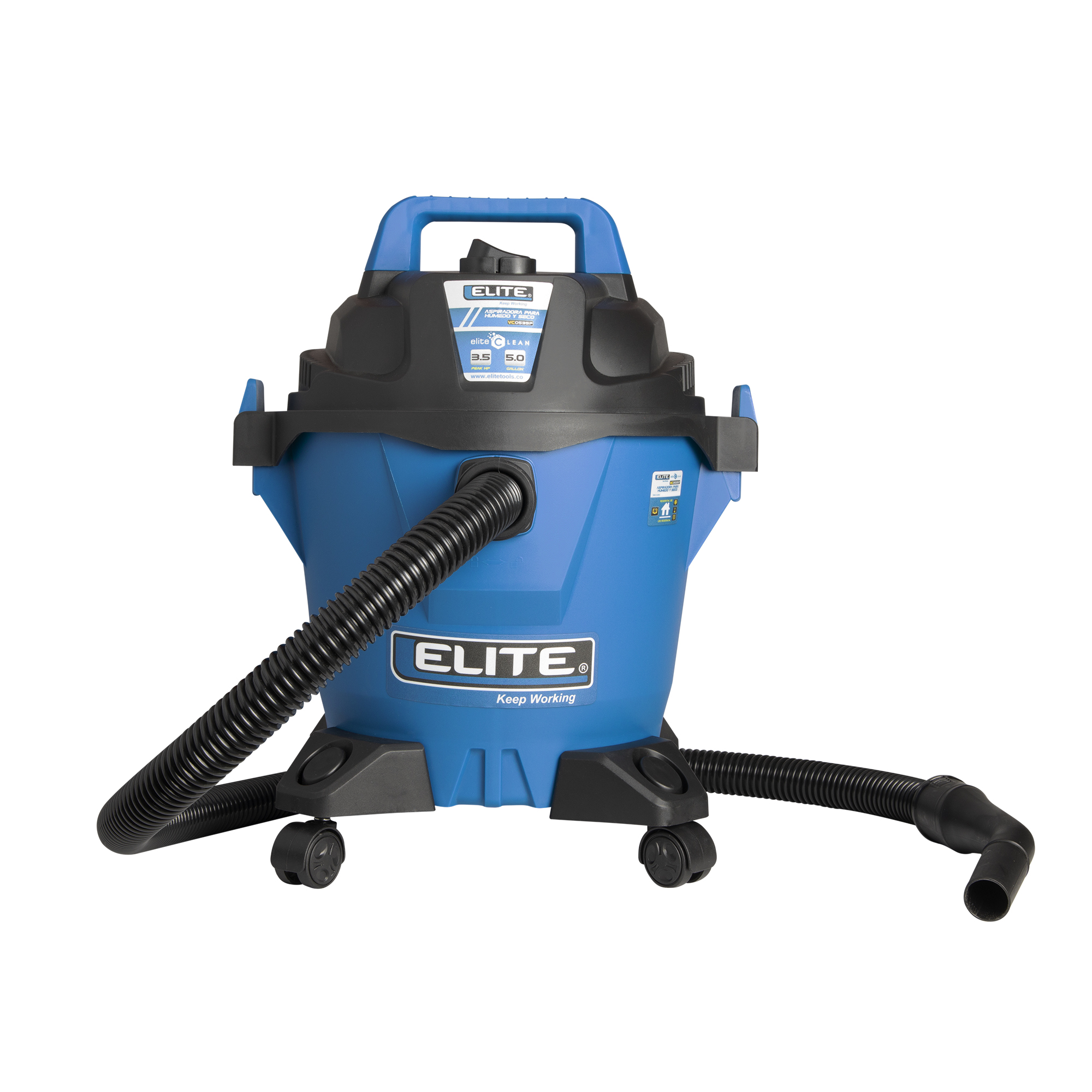 Aspiradora 3.5 Hp 19 L / 5.0 G Húmedo / seco ELITE VC0535P ELITE