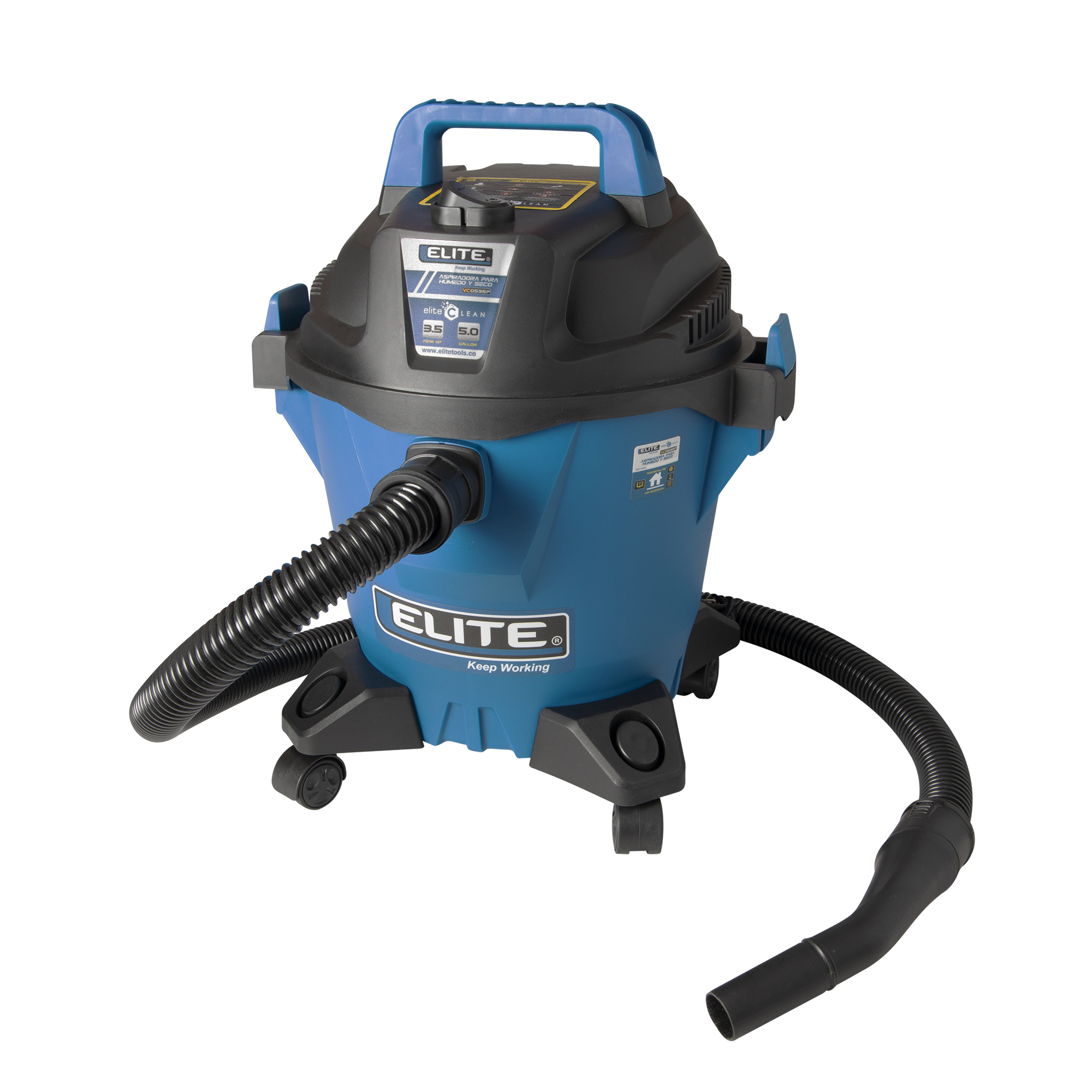 Aspiradora 3.5 Hp 19 L / 5.0 G Húmedo / seco ELITE