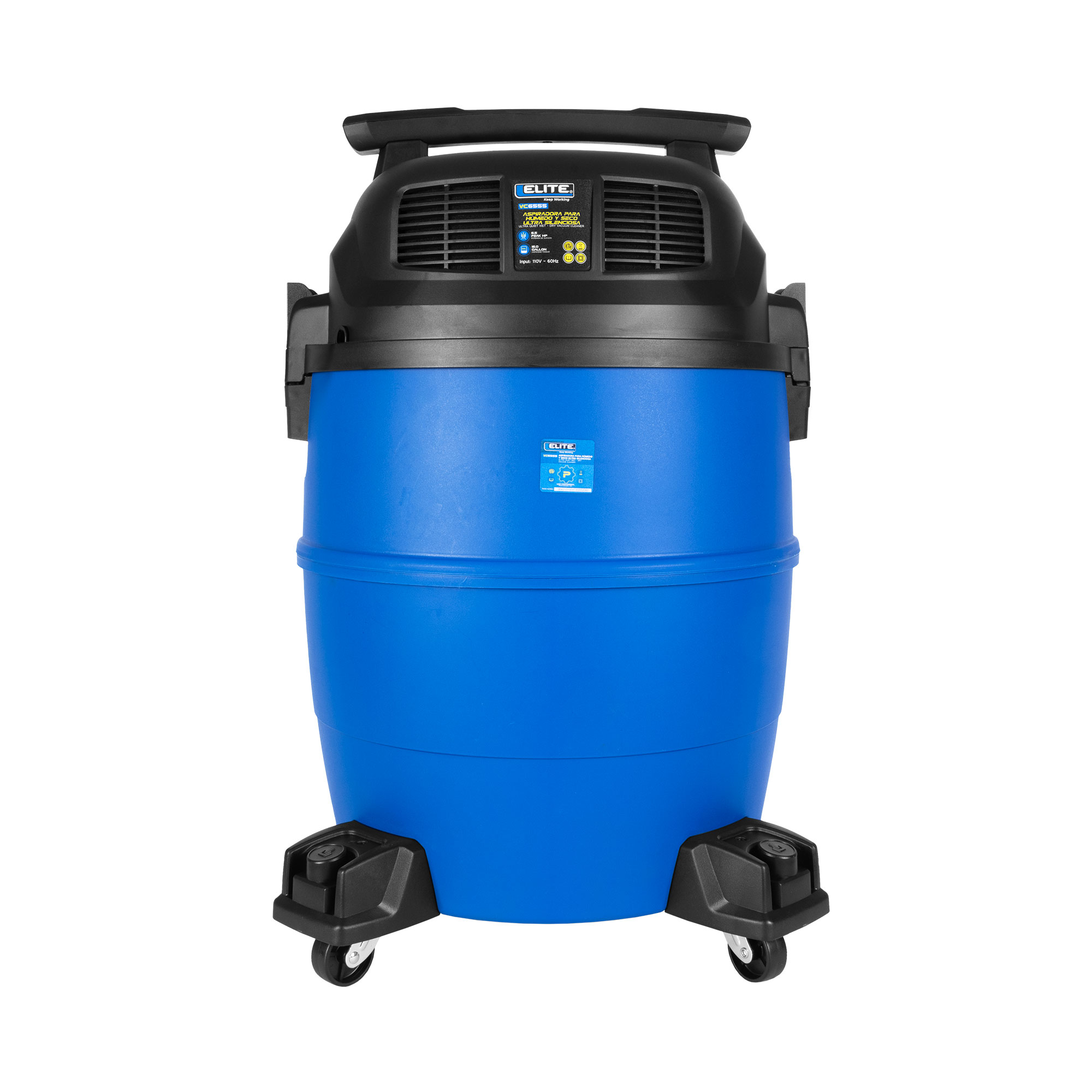 Aspiradora Utra silencionsa Seco y Humedo 16 Gl - 6.5 HP- 105 CFM