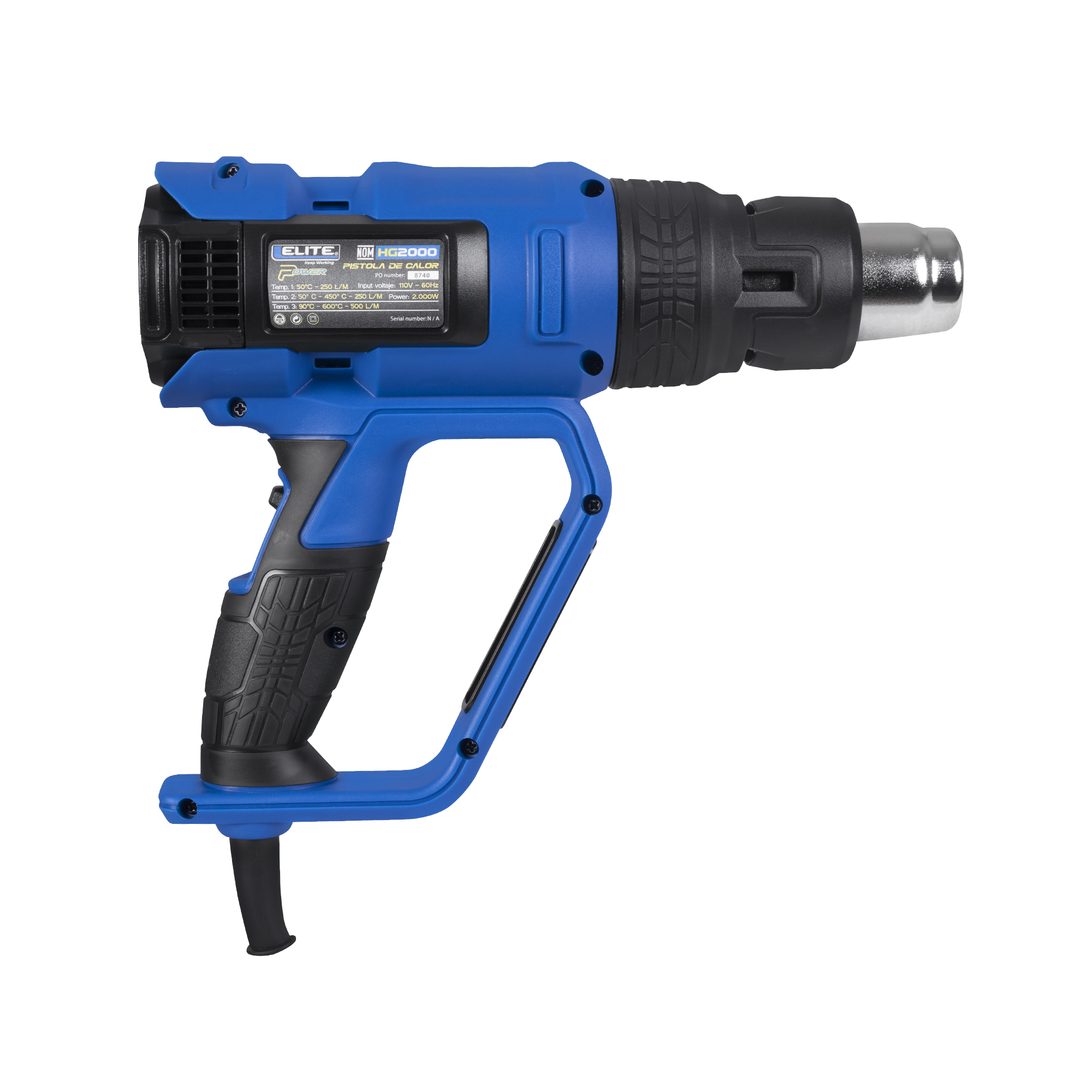 Pistola de Calor 2000W con Control de Temperatura Ajustable – Elite