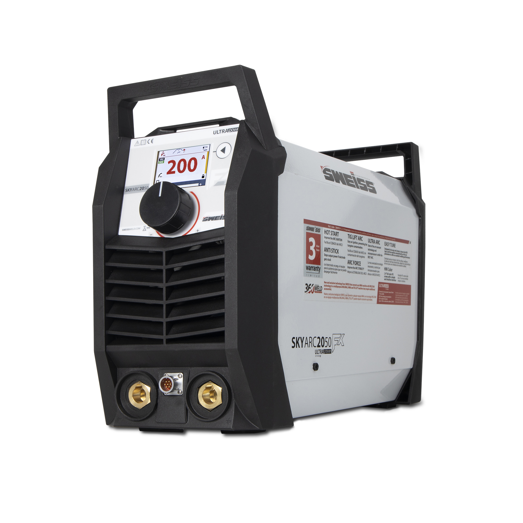 Soldador inversor 200A 110/220V . SKYARC 2050 FX PRO