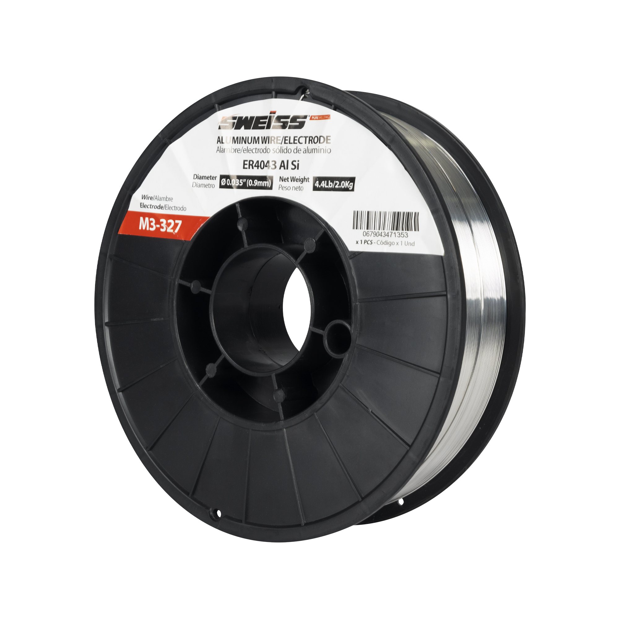Rollo soldadura de aluminio gas metal arc welding (gmaw-mig) 0.035” (0.9mm)