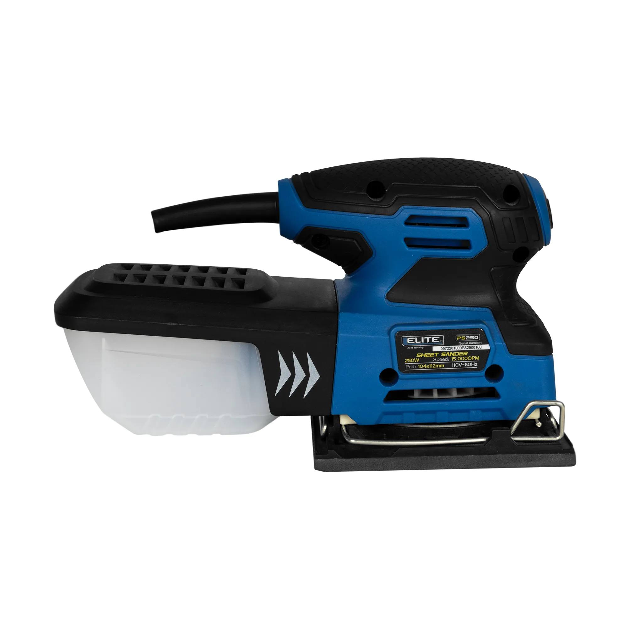 Lijadora orbital 250 watts Elite uso profesional