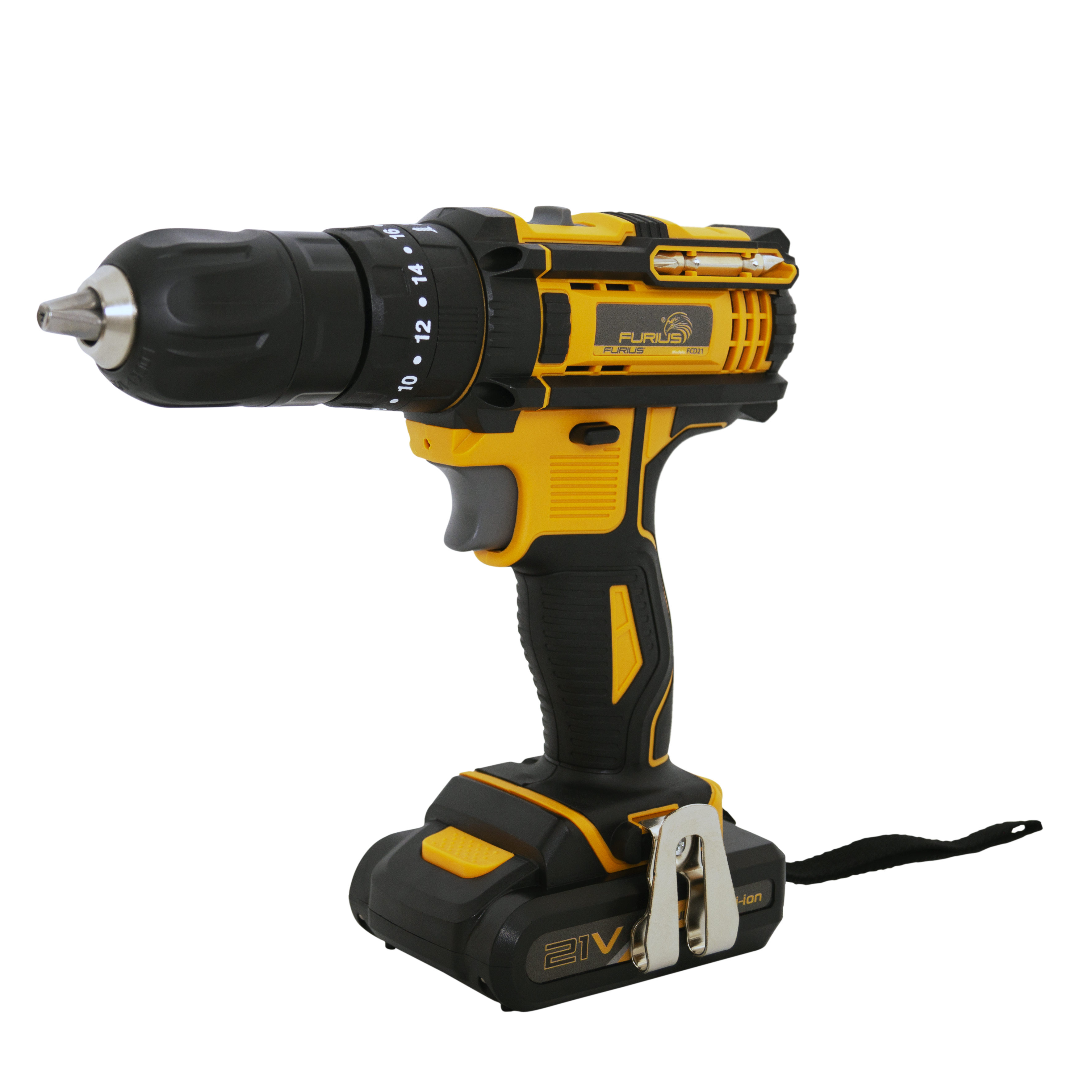 Taladro Percutor Atornillador Inalámbrico 21V  de 1/2" (13mm)  VVR 1.350 RPM . FIRE 21