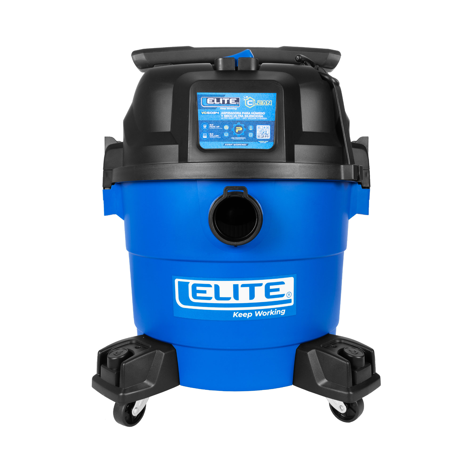 Aspiradora Utra silencionsa Seco y Humedo 9 Gl - 5 HP- 95 CFM