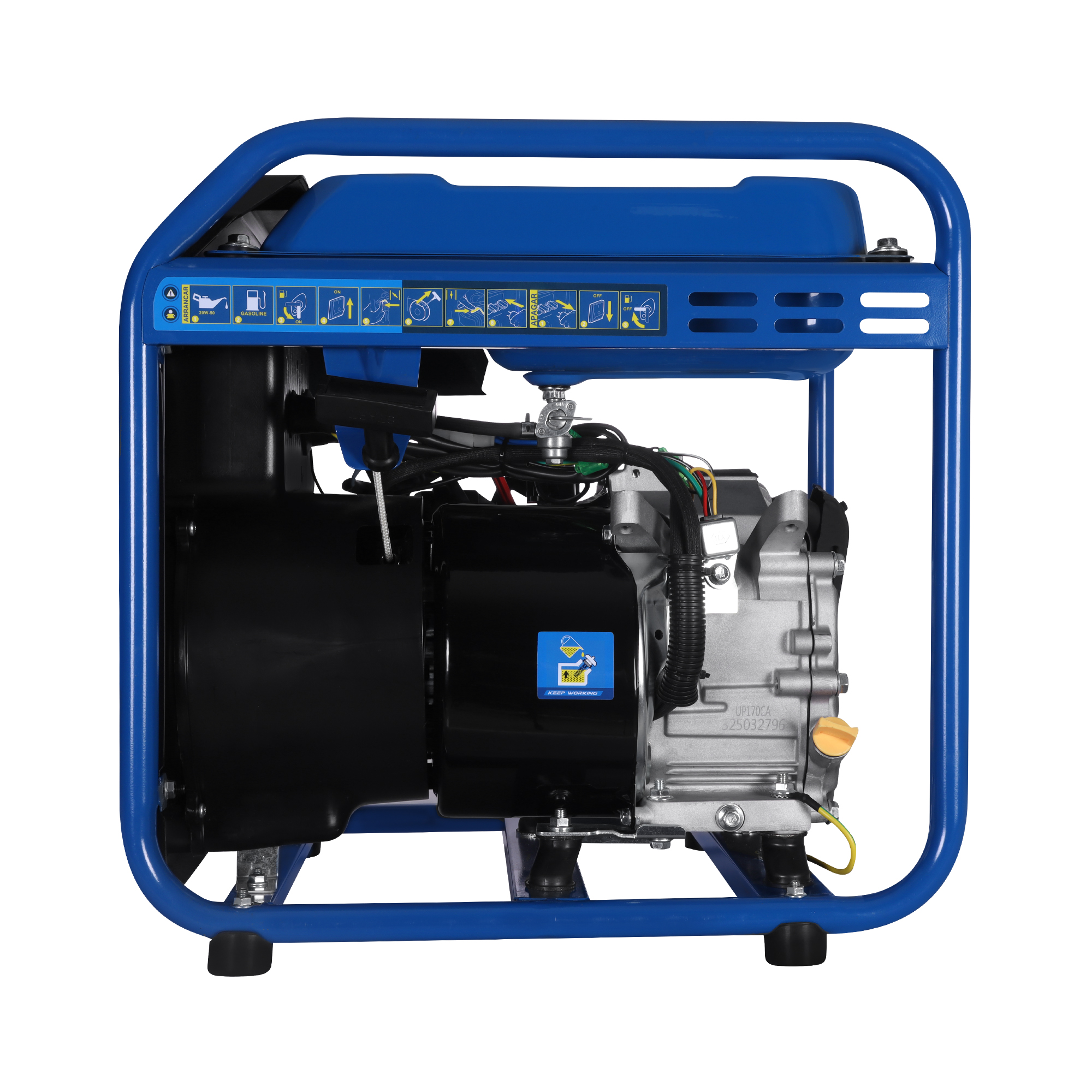 Generador Inverter a Gasolina 4,3 Kw . 110 V - 60 Hz, Arranque Manual