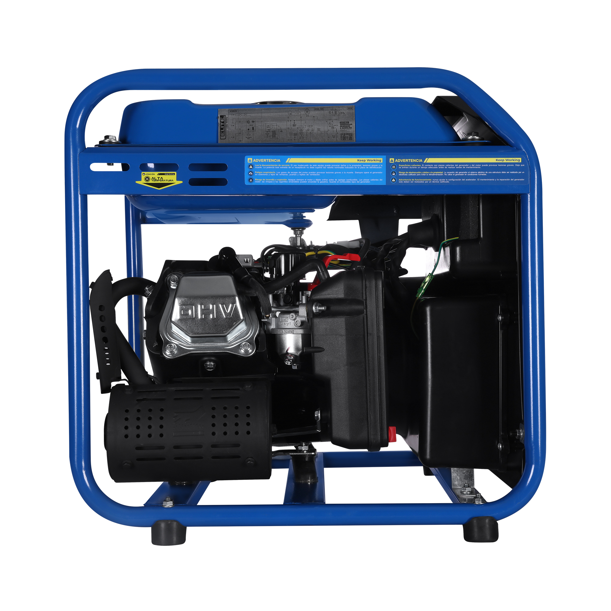 Generador Inverter a Gasolina 4,3 Kw . 110 V - 60 Hz, Arranque Manual