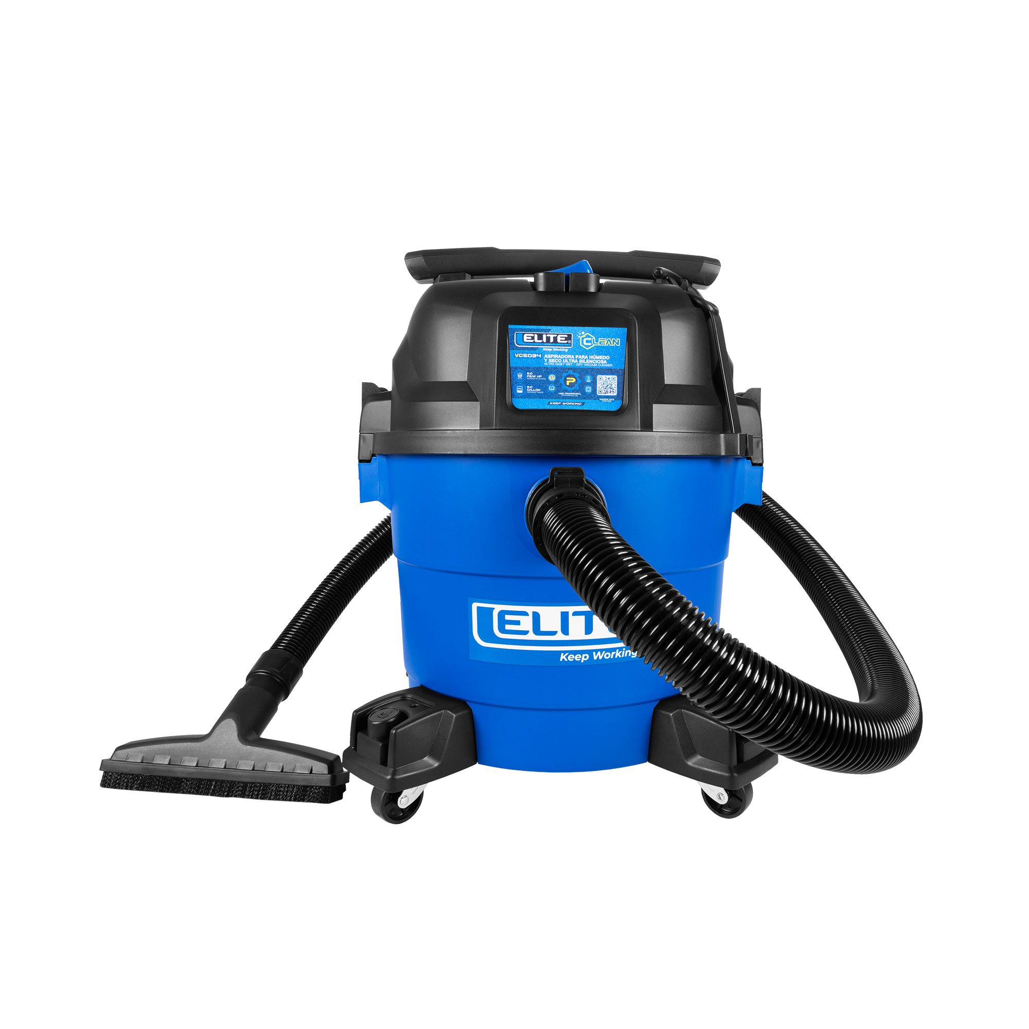 Aspiradora Utra silencionsa Seco y Humedo 9 Gl - 5 HP- 95 CFM