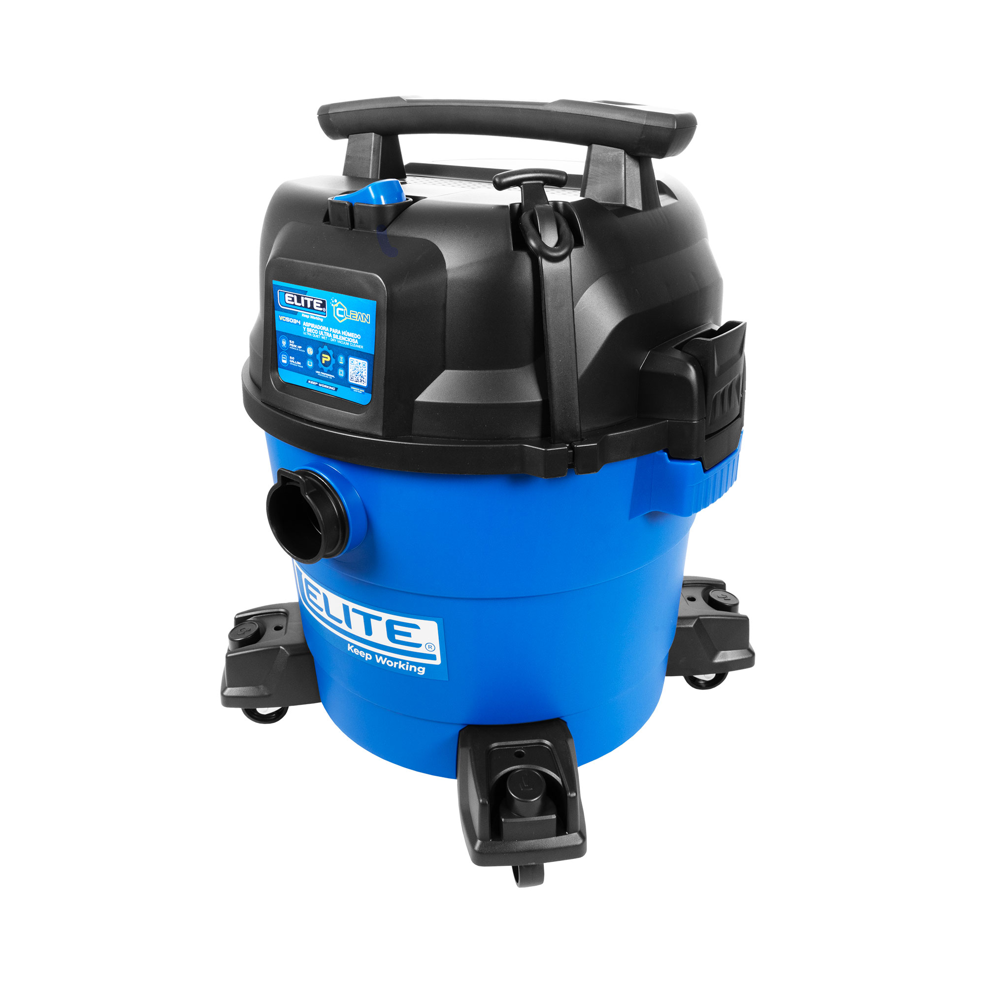 Aspiradora Utra silencionsa Seco y Humedo 9 Gl - 5 HP- 95 CFM