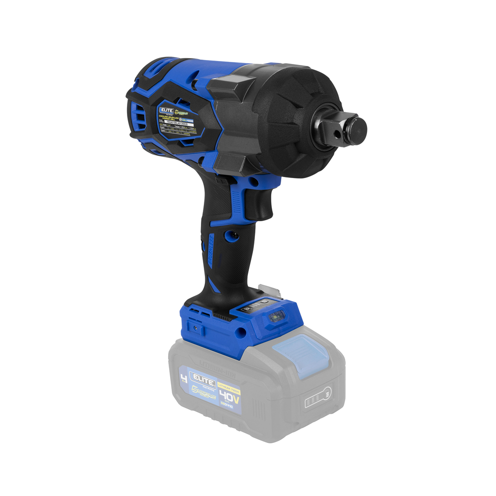 LLAVE DE IMPACTO INALÁMBRICA 3/4” SIN ESCOBILLAS BTM (BRUSHLESS TECH MOTOR) (NO INCLUYE BATERÍA NI CARGADOR)