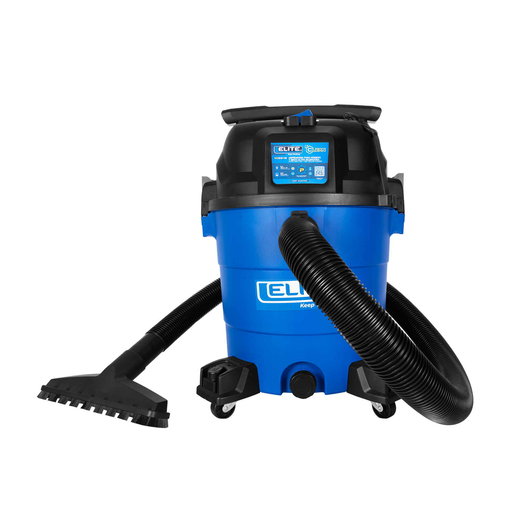 Aspiradora Utra silencionsa Seco y Humedo 12 Gl - 5.5 HP- 100 CFM