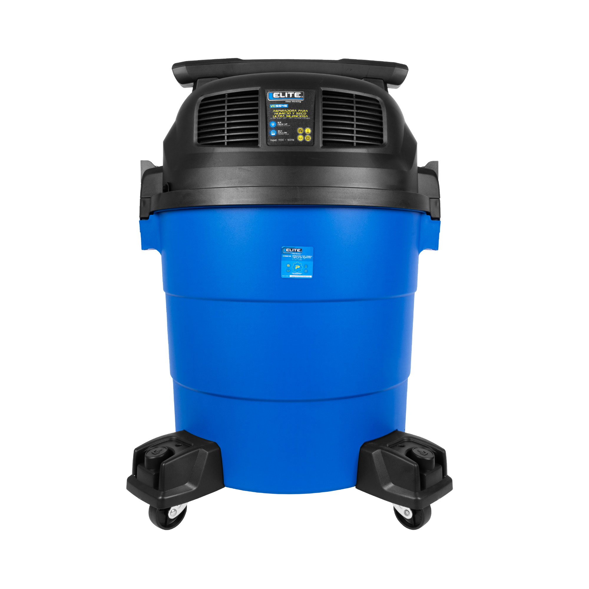 Aspiradora Utra silencionsa Seco y Humedo 12 Gl - 5.5 HP- 100 CFM