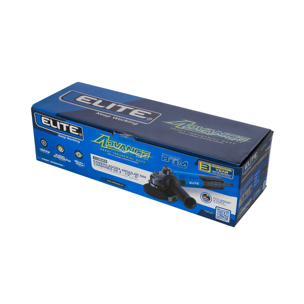 Esmeriladora Angular Brushless 4 1/2” 1500W – Elite Advance