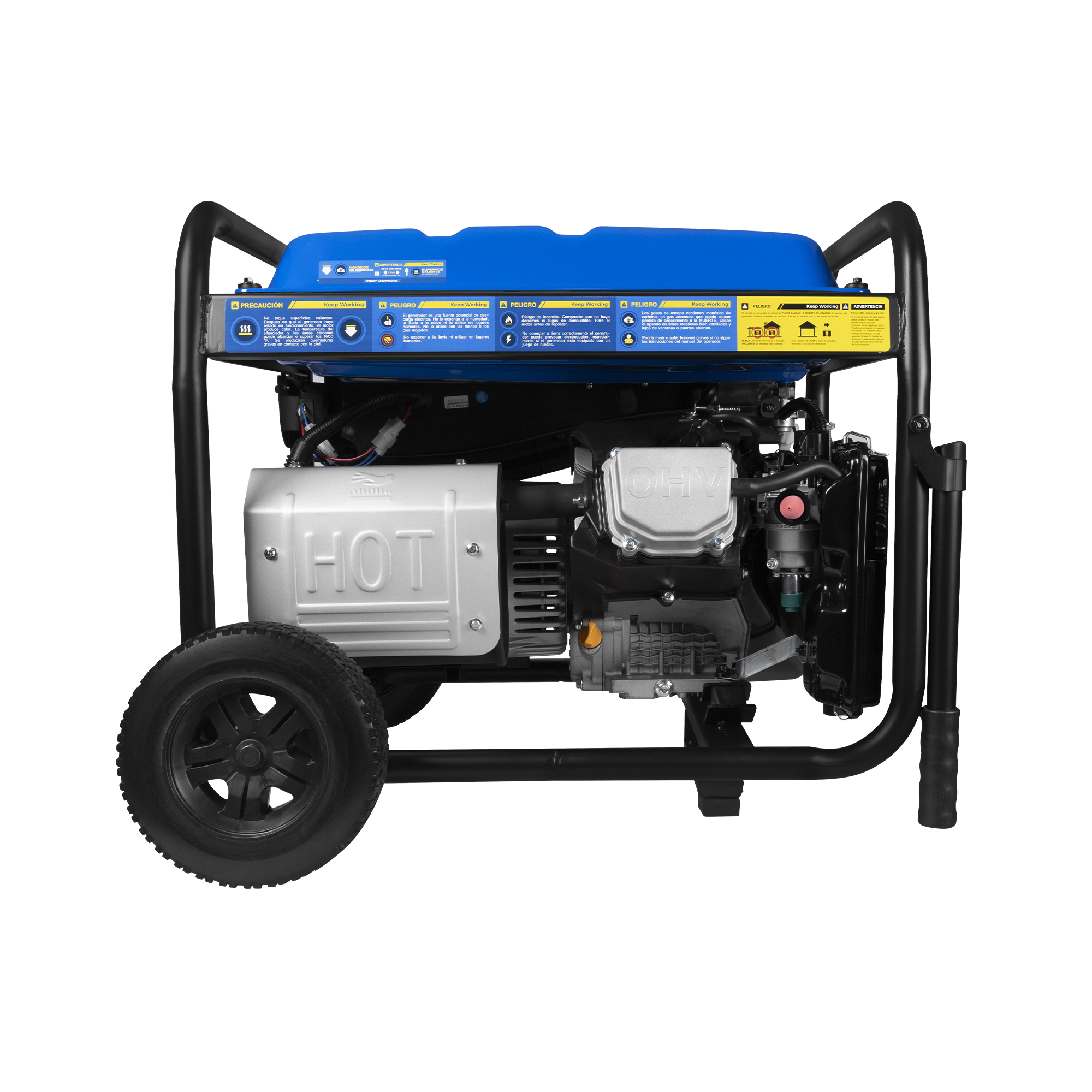 Generador a gasolina Abierto 11.000W 120V-240V 60Hz Encendido electrico con llave y manual - Incluye selector ATS