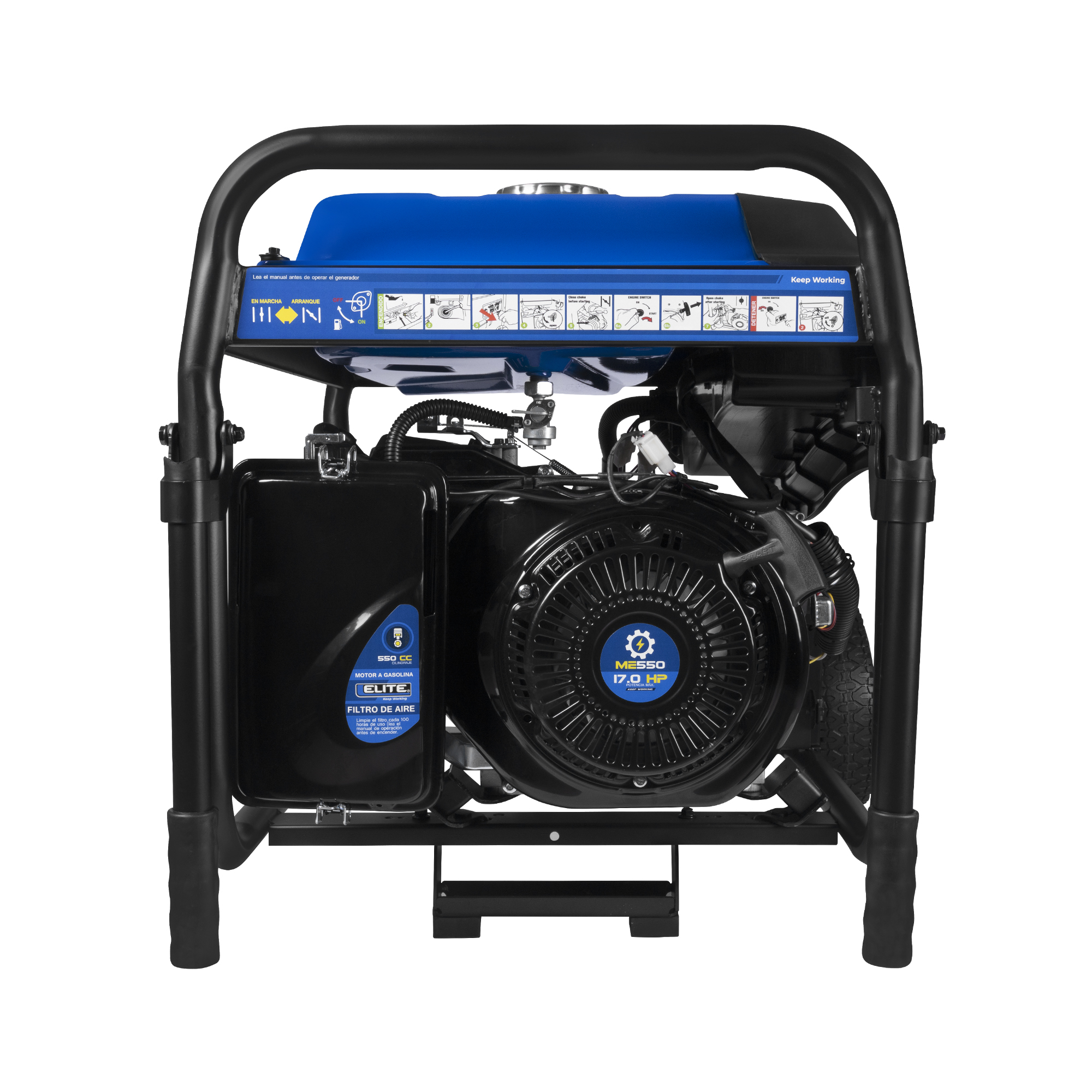 Generador a gasolina Abierto 11.000W 120V-240V 60Hz Encendido electrico con llave y manual - Incluye selector ATS