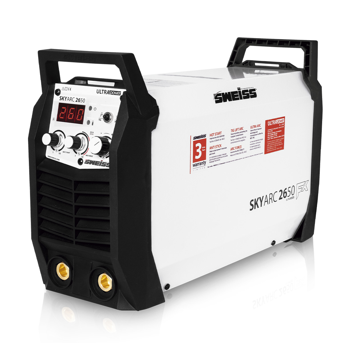 Soldador inversor 260A 110/220V .  SKYARC 2650