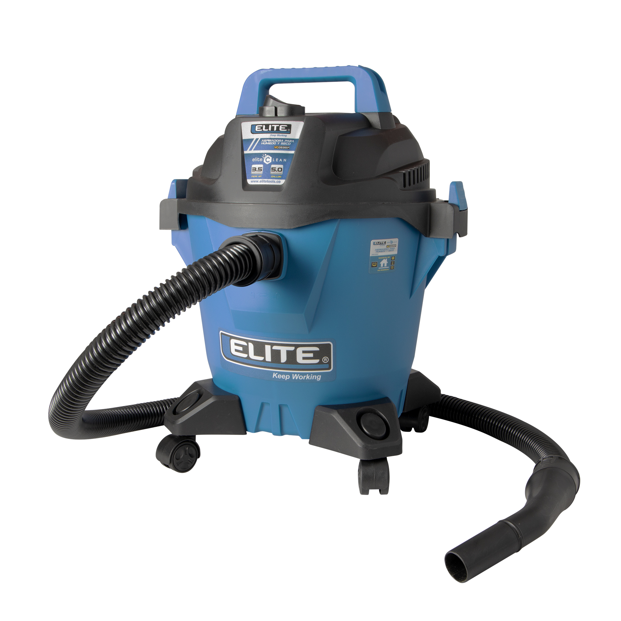 Aspiradora 3.5 Hp 19 L / 5.0 G Húmedo / seco ELITE