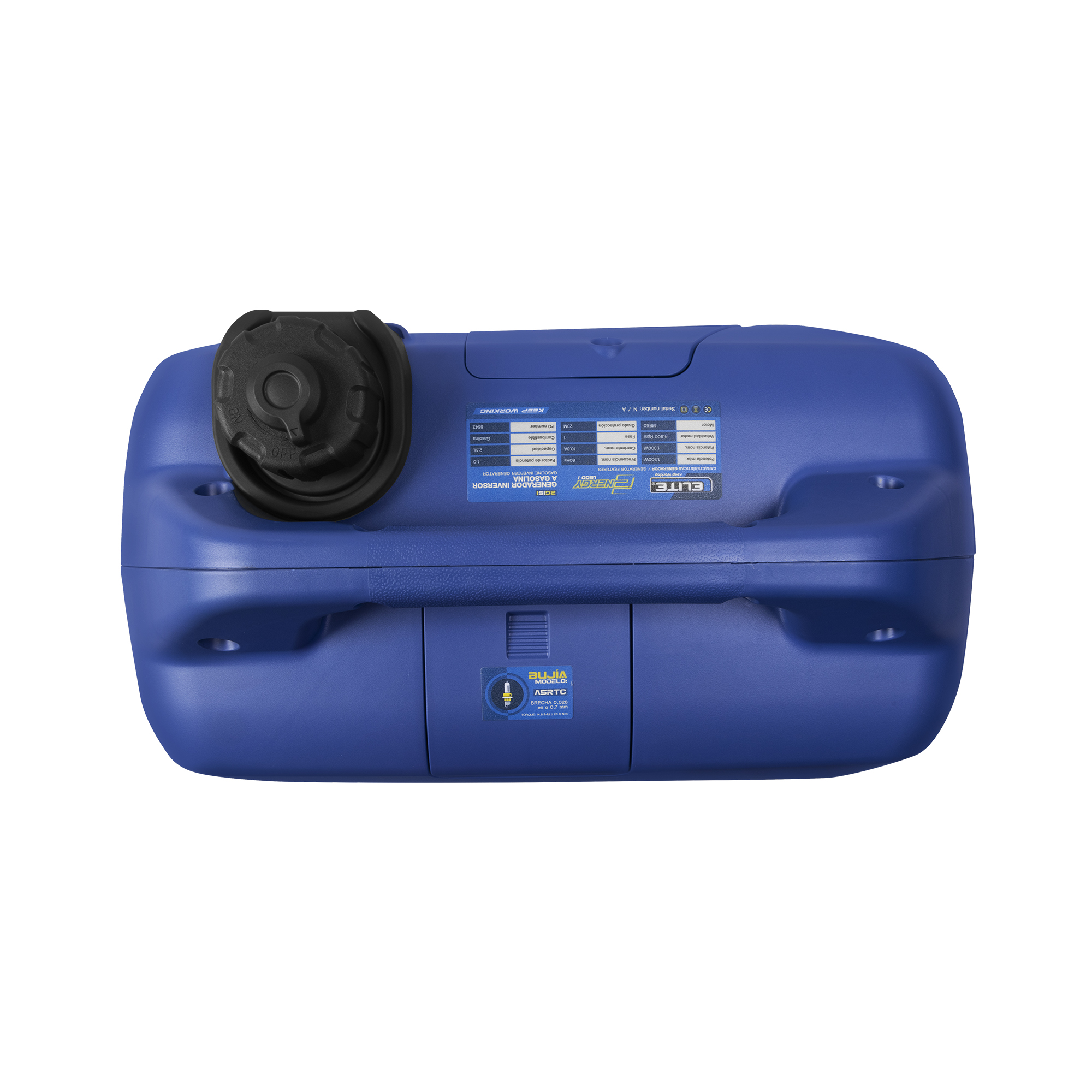 Generador Inversor Portátil a Gasolina ELITE 1.5 Kw . 120 V - 60 Hz, Arranque Manual