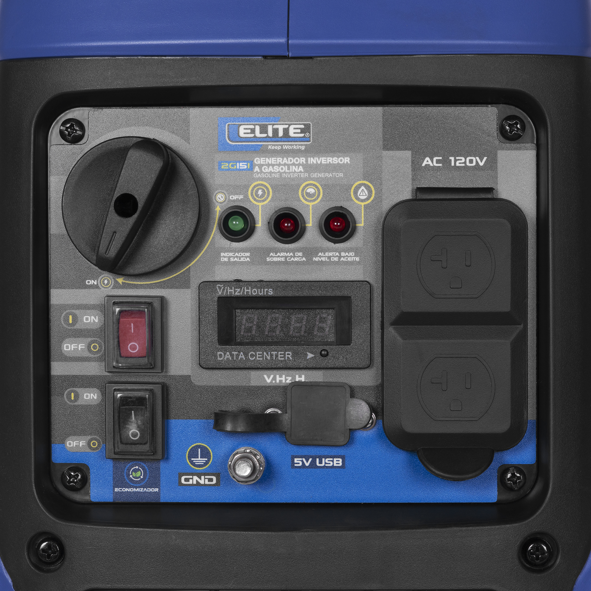 Generador Inversor Portátil a Gasolina ELITE 1.5 Kw . 120 V - 60 Hz, Arranque Manual