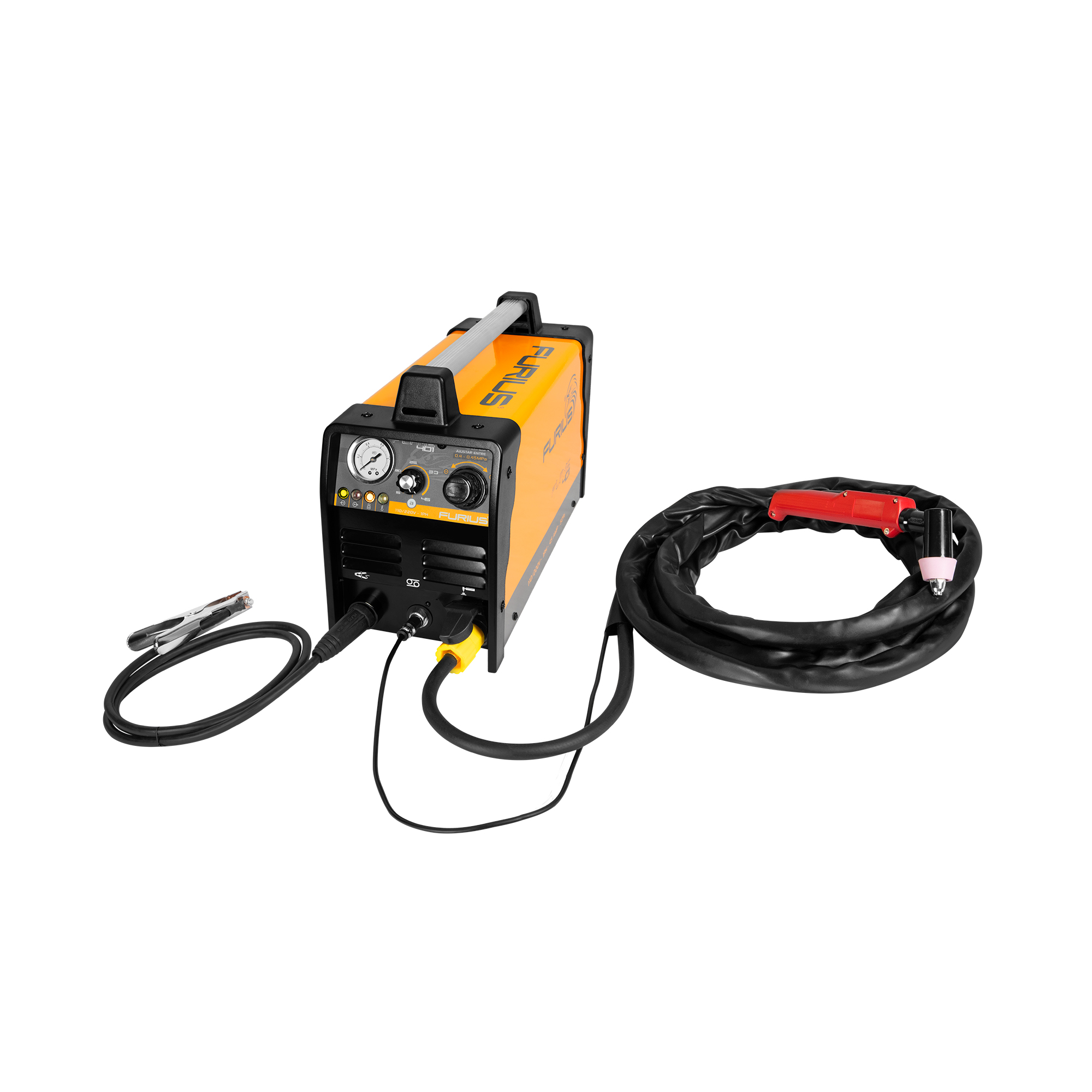 Cortador de plasma inversor hasta 1/2" (13mm) 45A 110/220V Ciclo 50% . FLAME 401